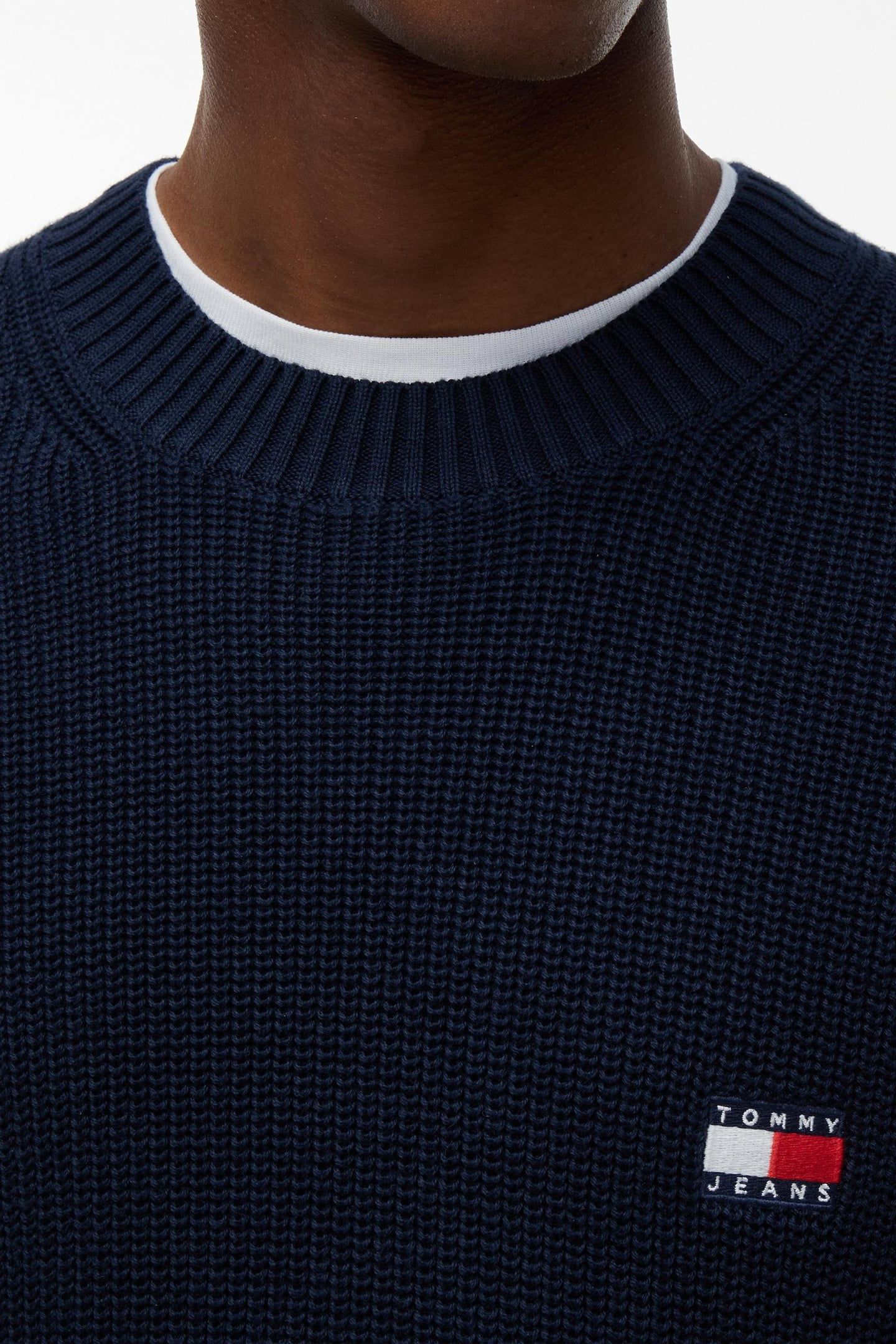 TJM REG BADGE SWEATER DARK NIGHT NAVY 5