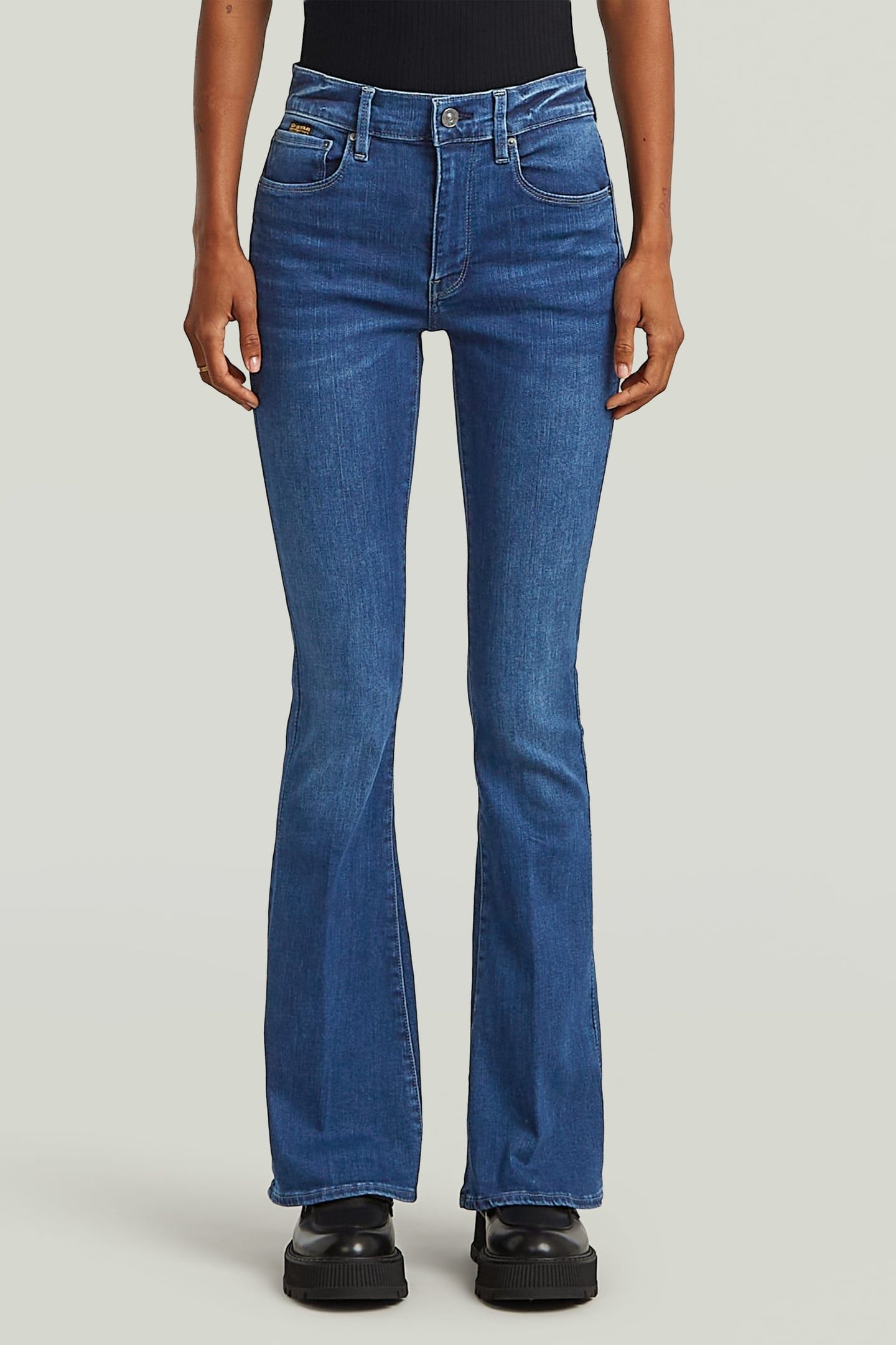 3301 FLARE MEDIUM BLUE 1