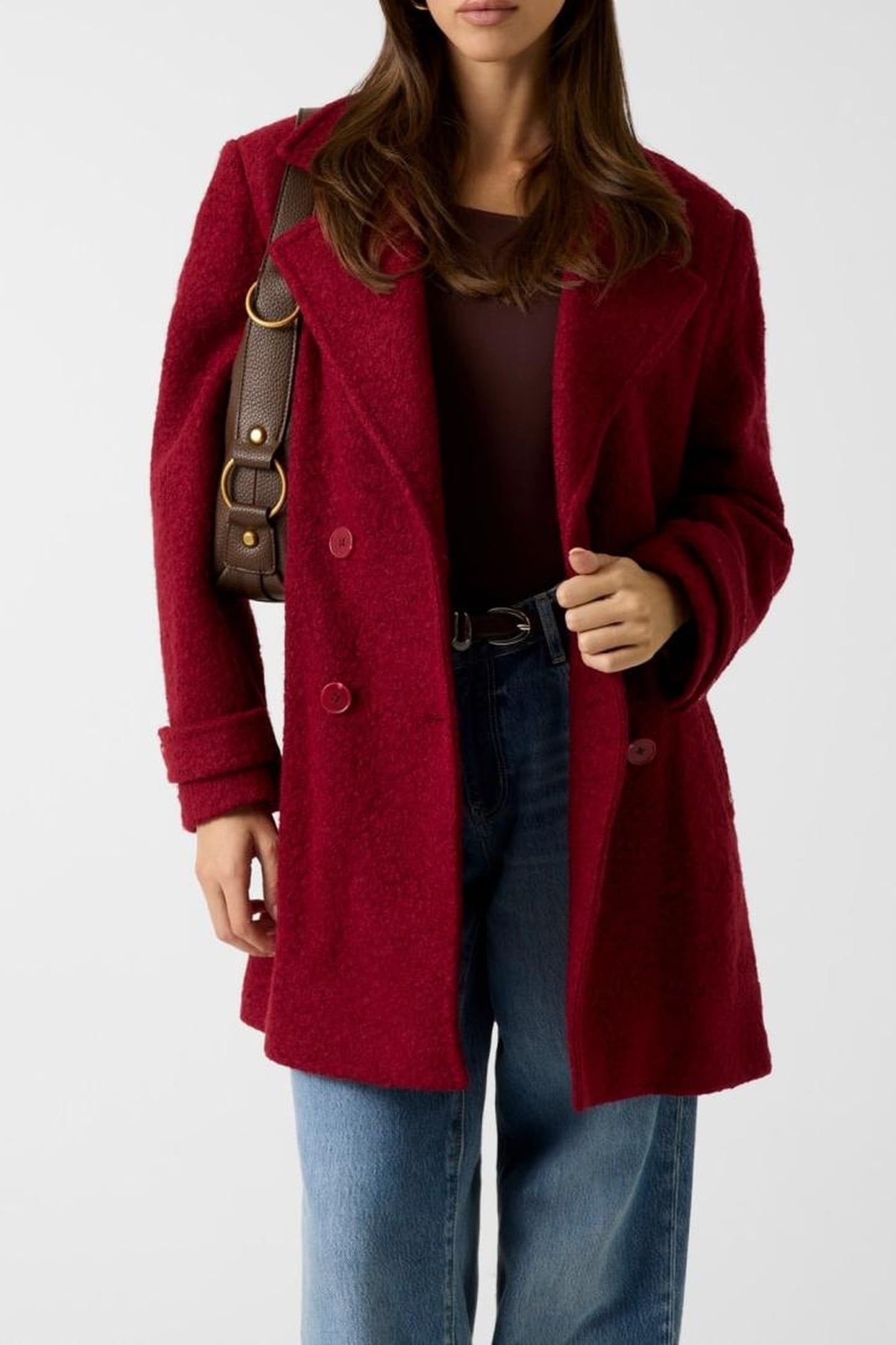 LEONA PEACOAT SIREN RED MULTI 1