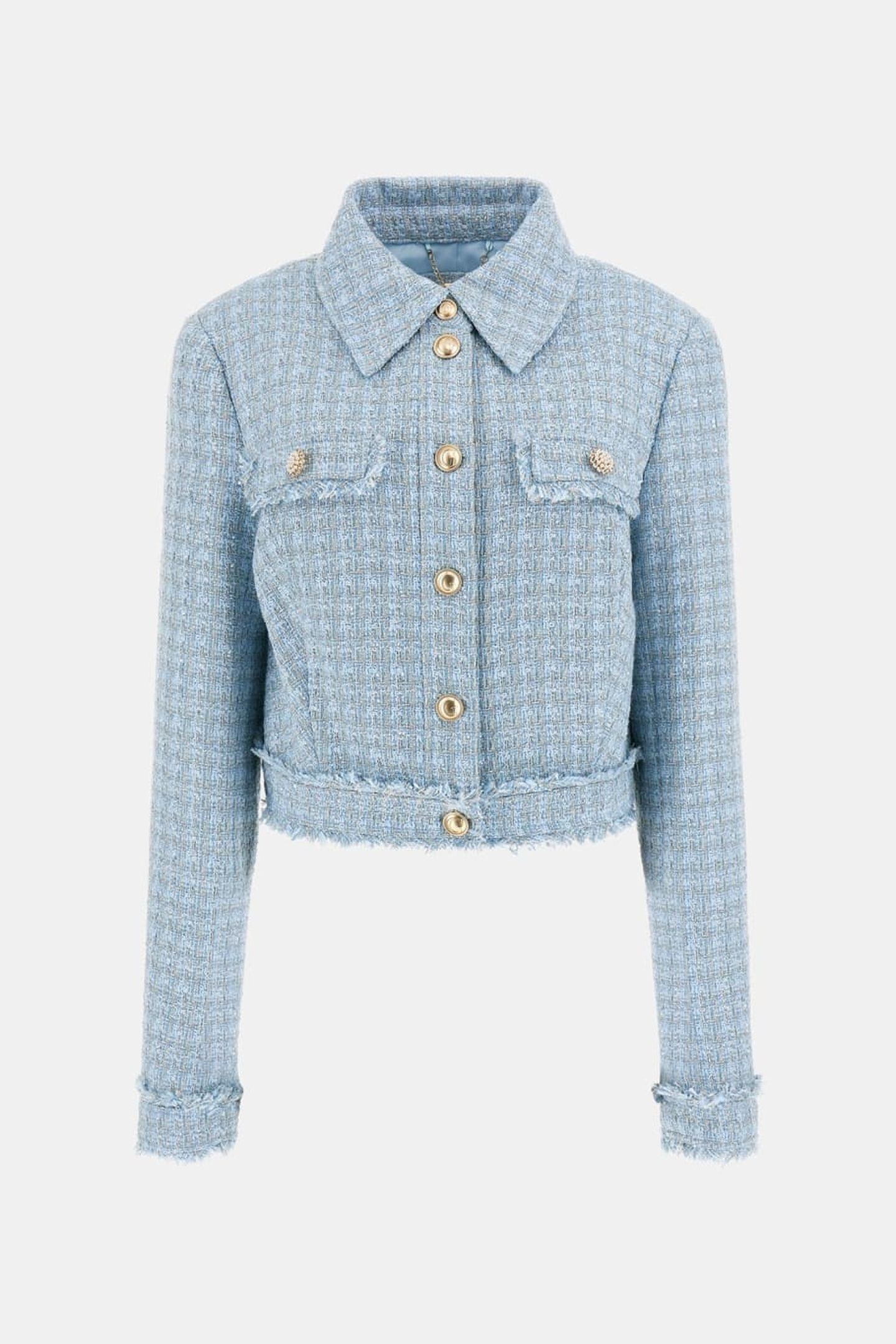 DAPHNEE CROPPED JACK LIGHT BLUE/WHITE COM 7