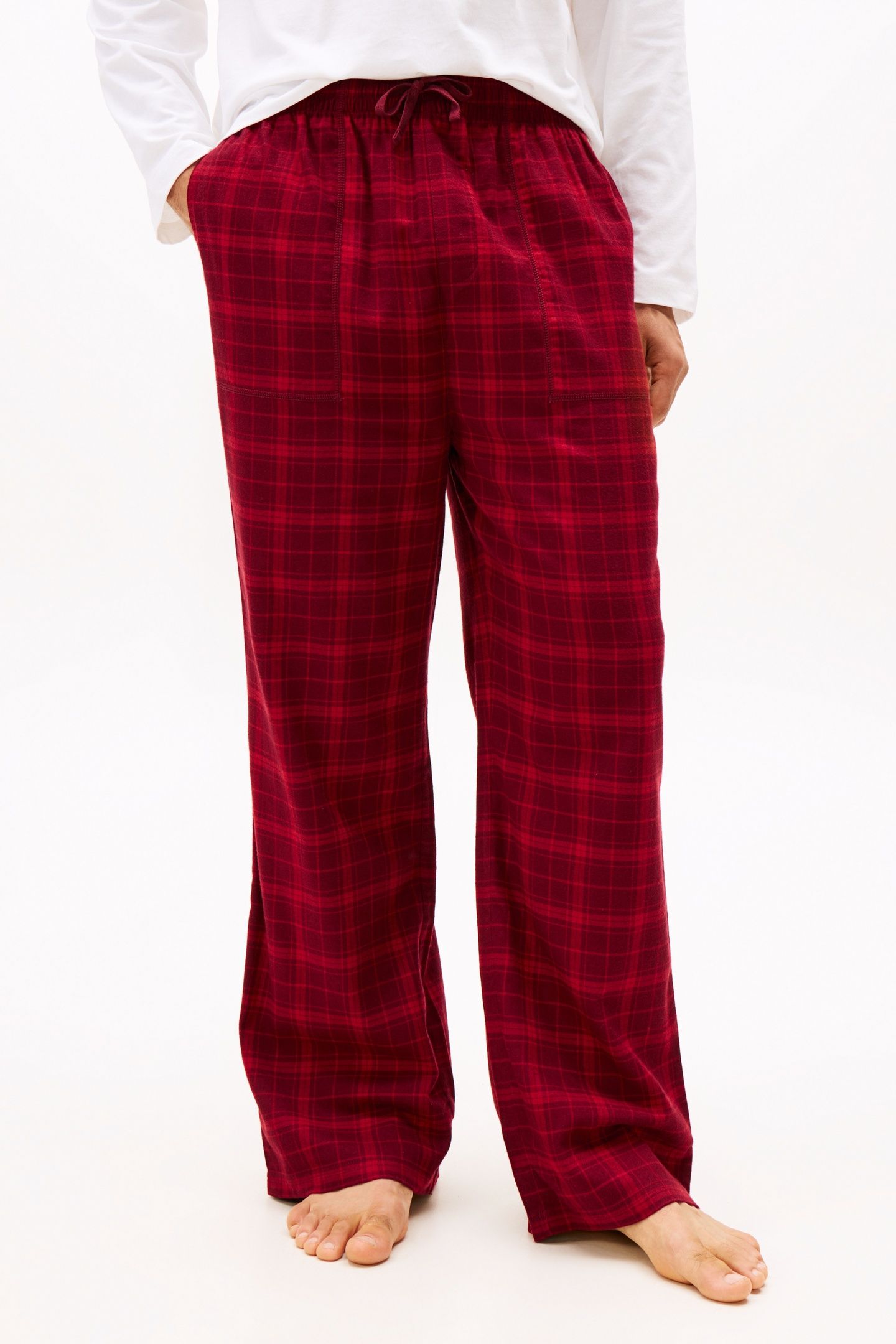 FLANNEL PJ PANT TONAL CHECK RED 3