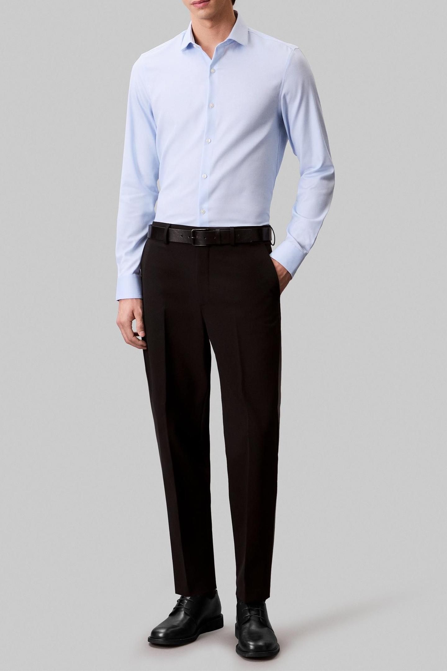 SLIM MID TWILL SHIRT BLUE 3