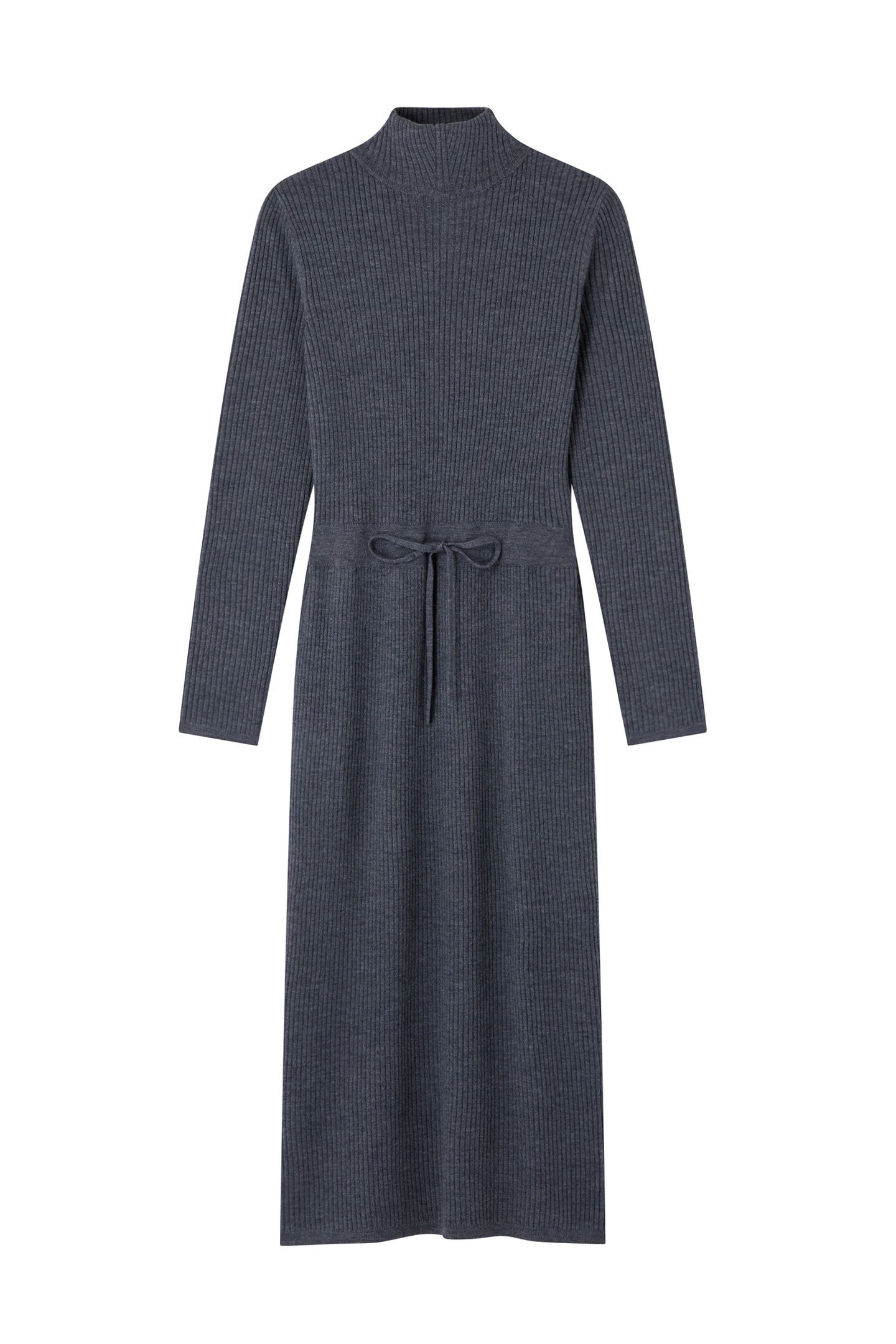 DRESS ALMA HEATHERED CHARCOAL 1