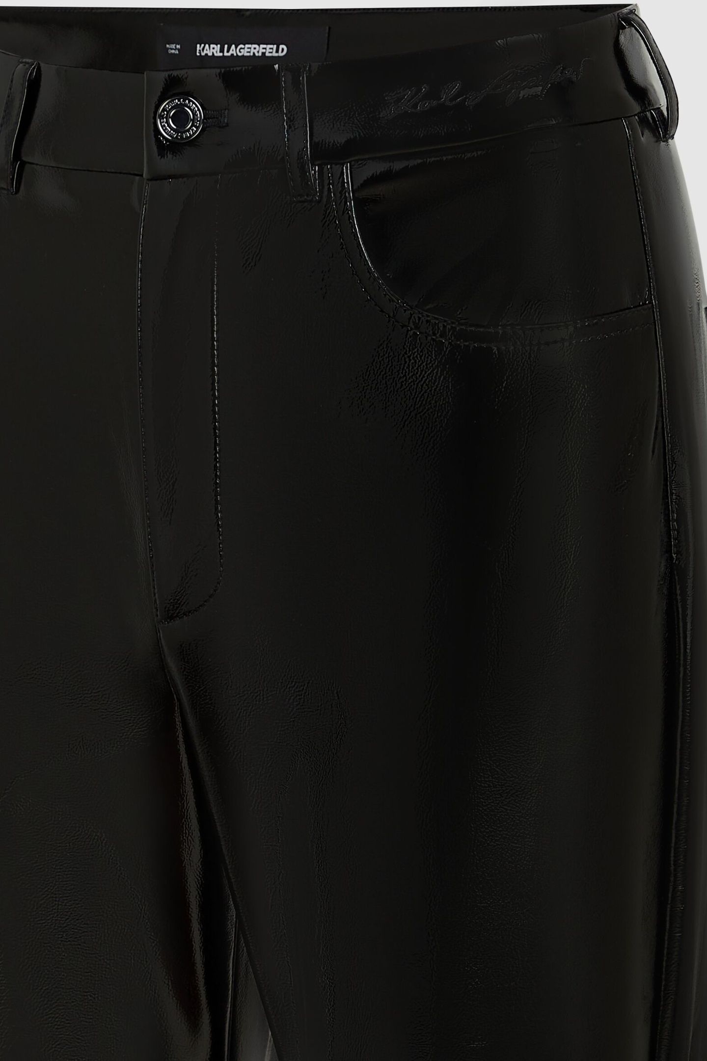 SHINY VINYL PANTS BLACK 5