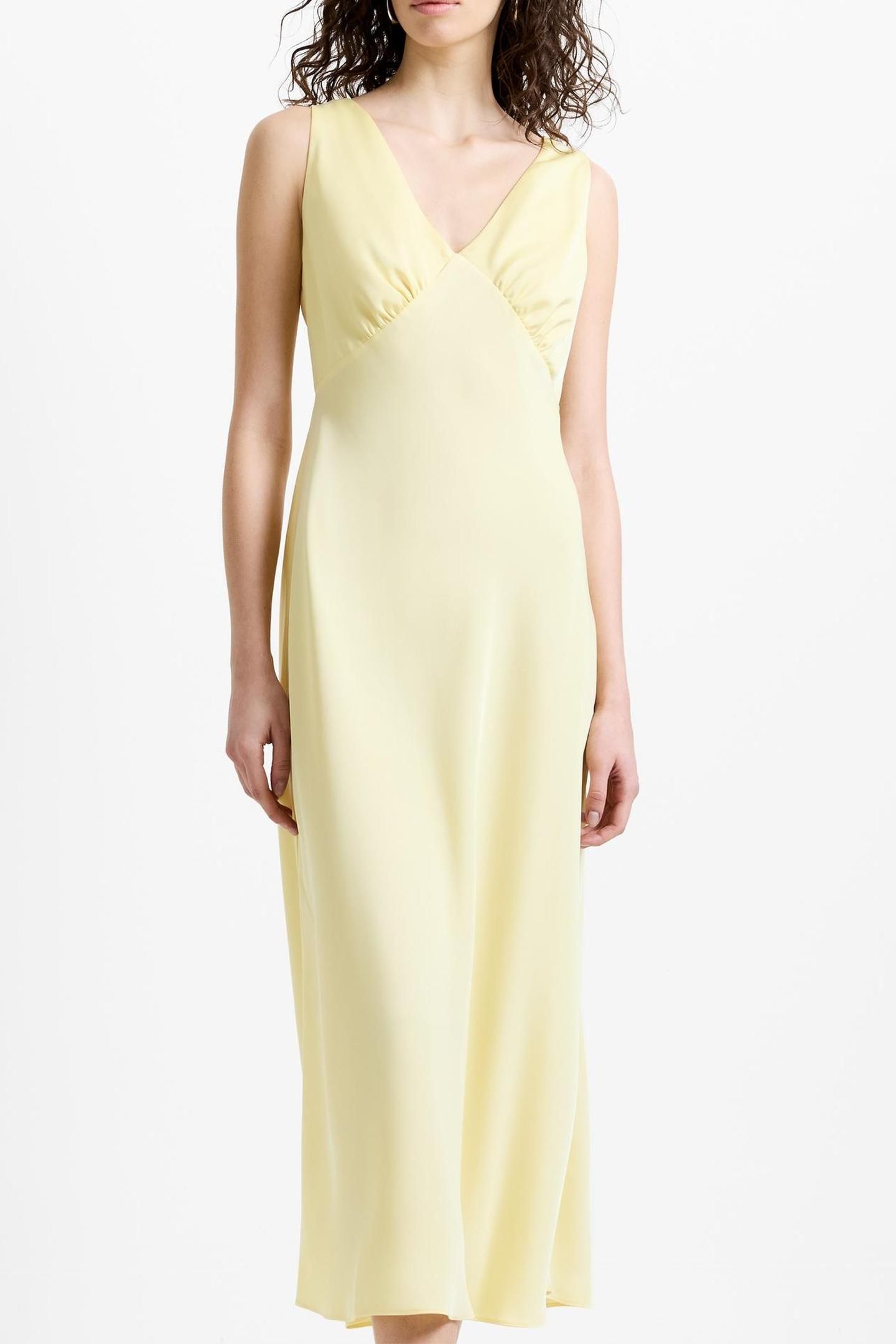 BERNICE SATIN TWILL SLIP DRESS MELLOW YELLOW 3