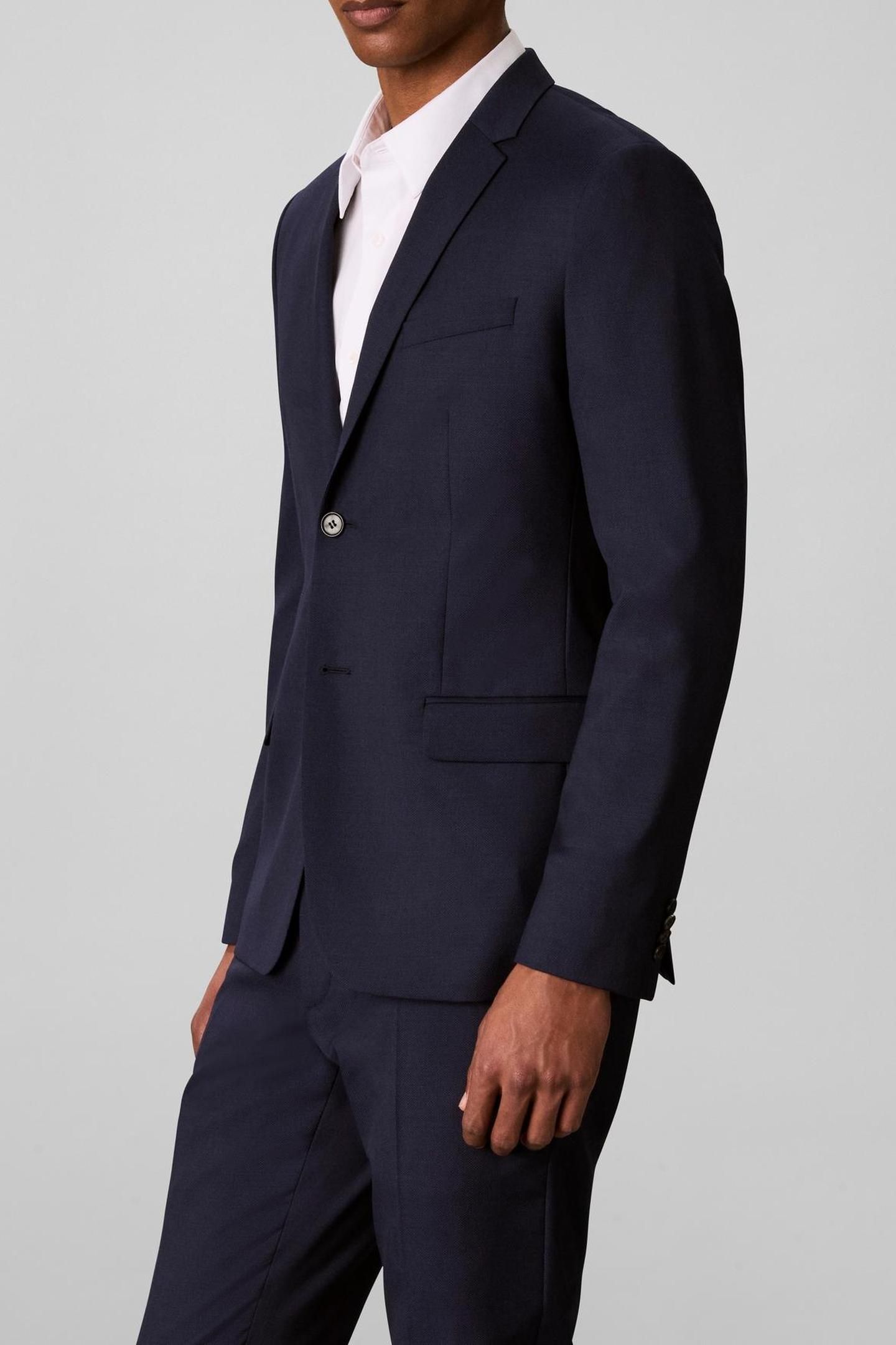 LS BIRDS EYE SLIM BLAZER INK 5