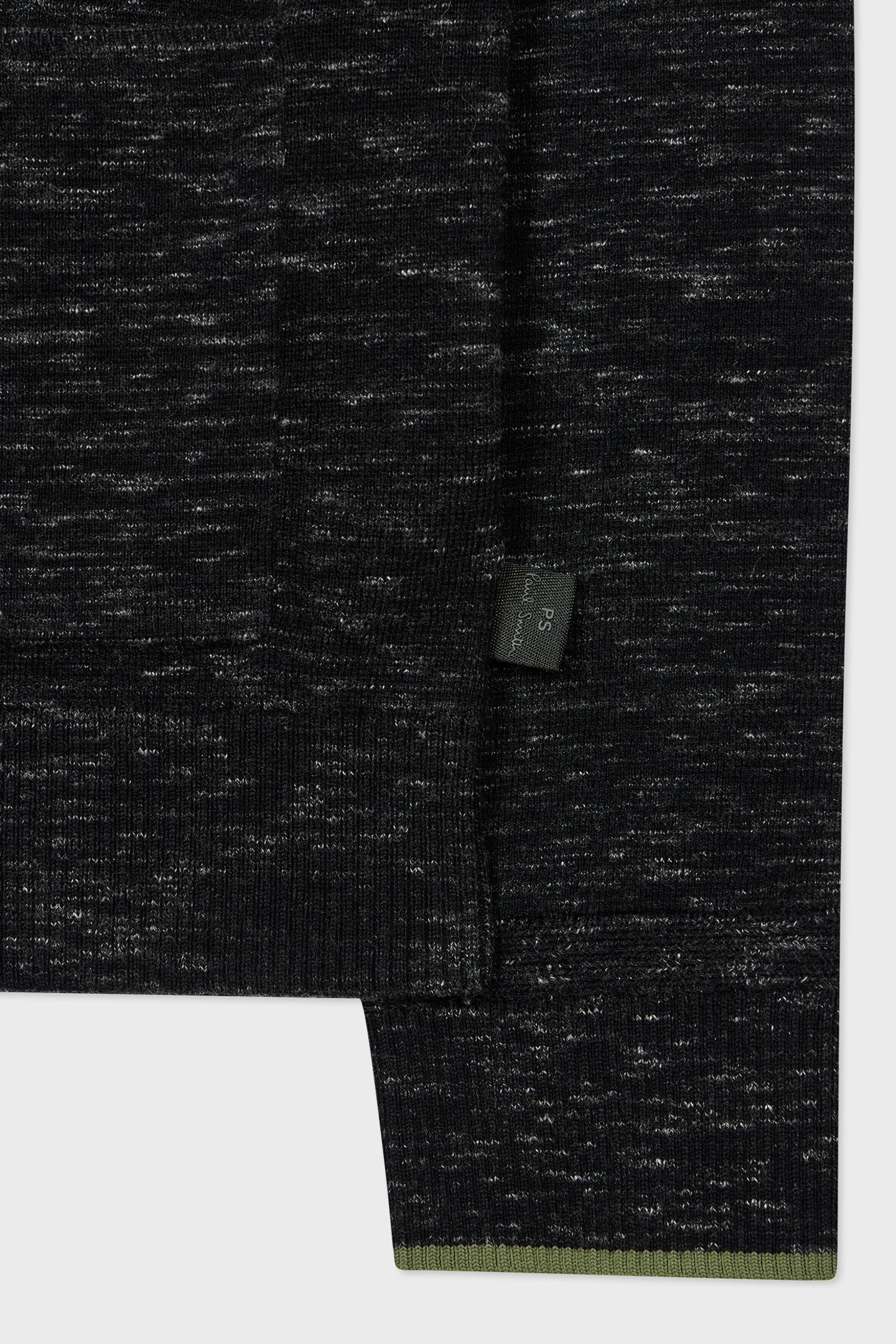 MENS KNITTED JACKET BLACK MELANGE 8