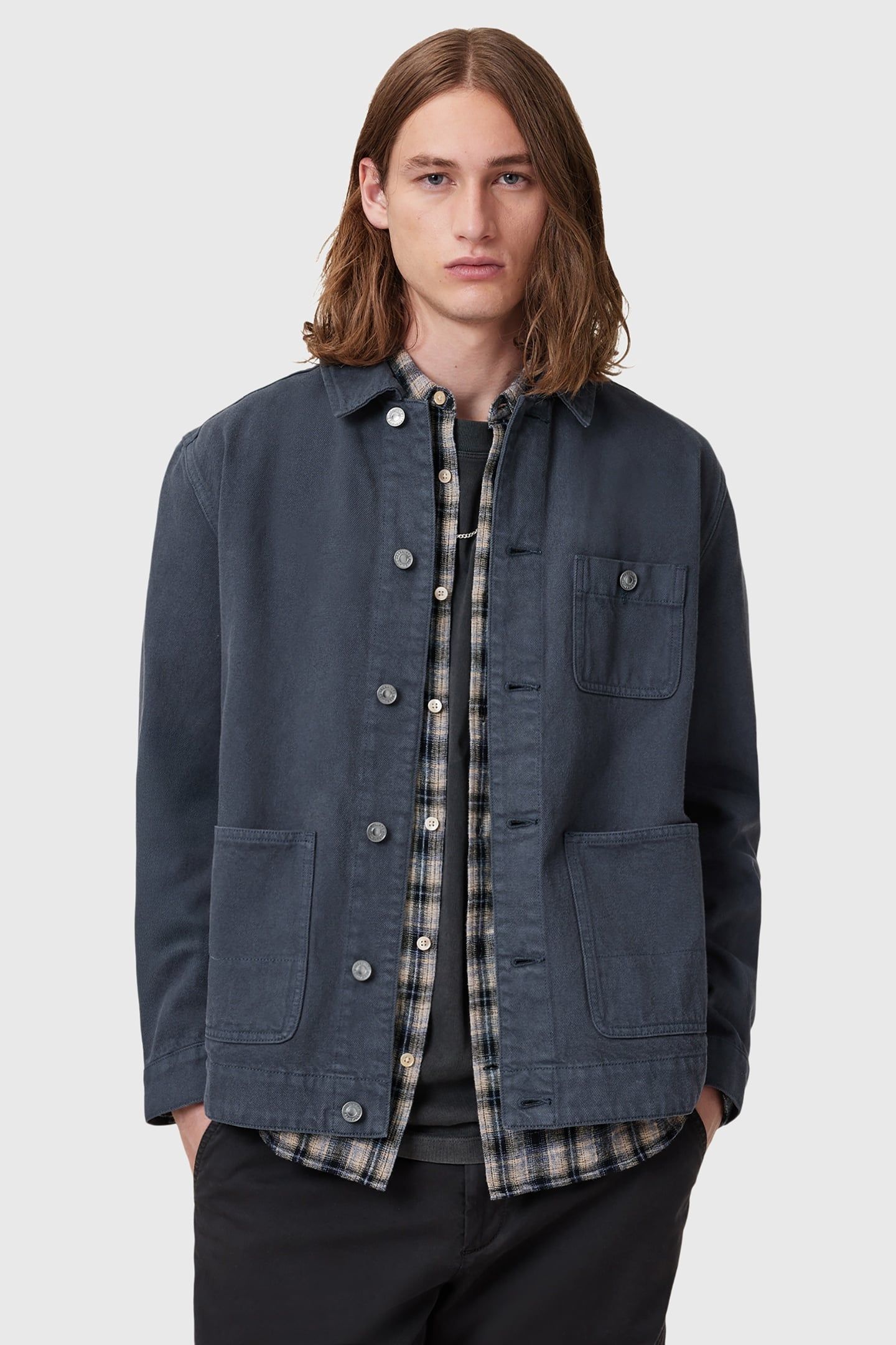 EAVIS CHORE JACKET FOUNTAIN BLUE 7