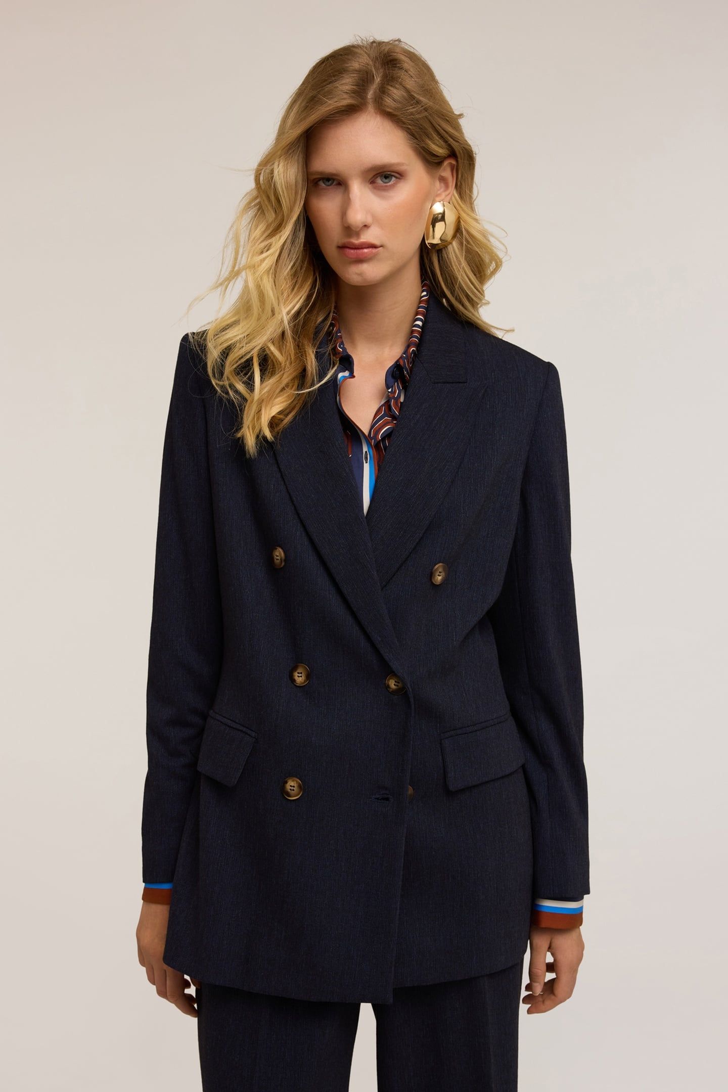 LONG DOUBLE-BREASTED JACKET BLUE 1