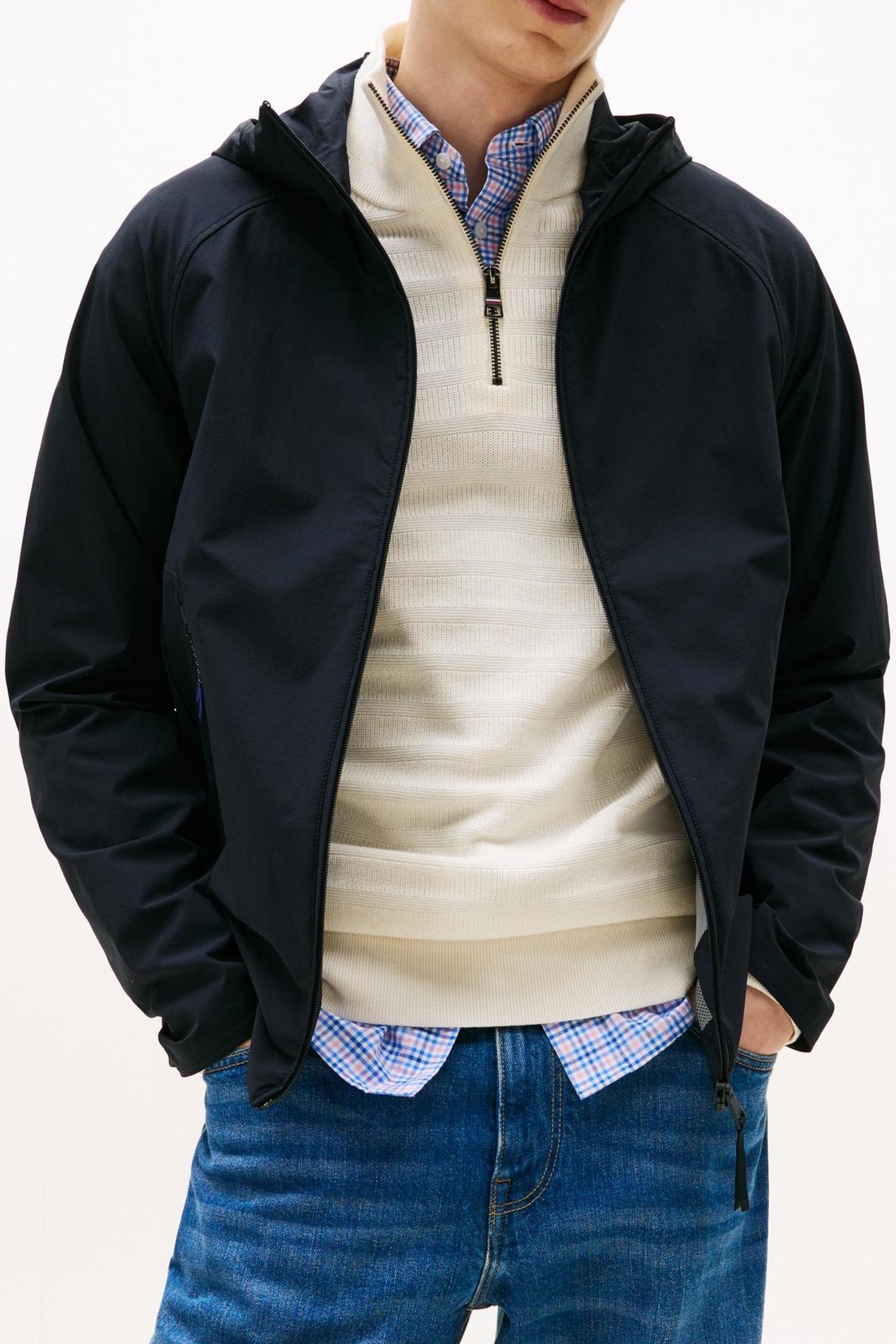 TECH HOODED JACKET DESERT SKY 1