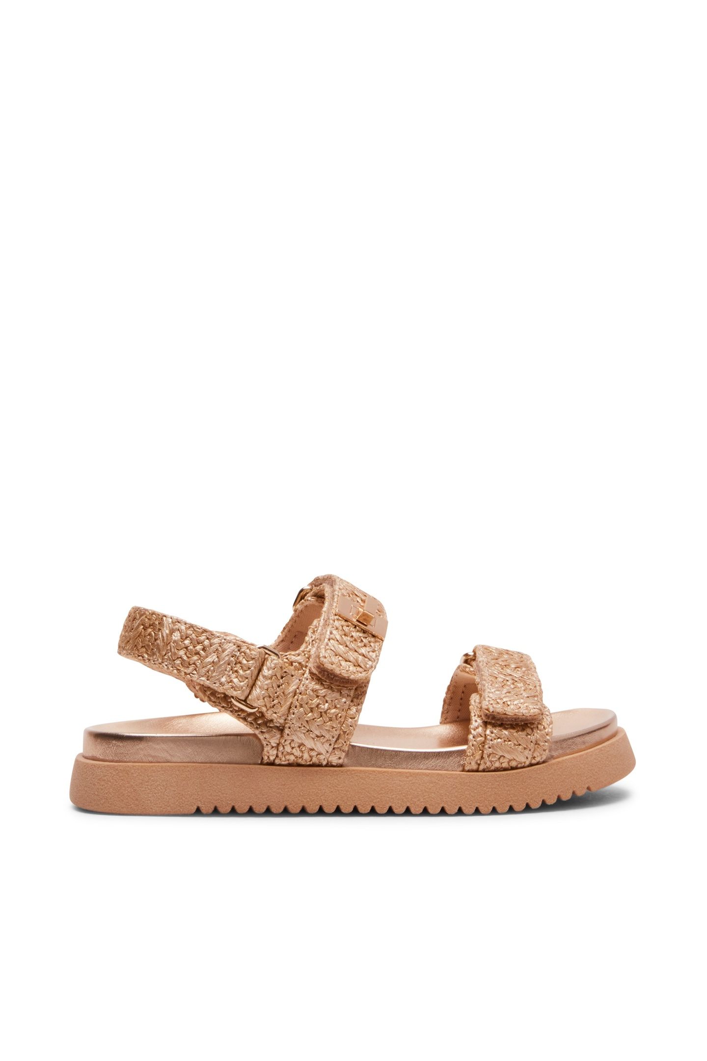 JMONA SANDALS GOLD RAFFIA 1