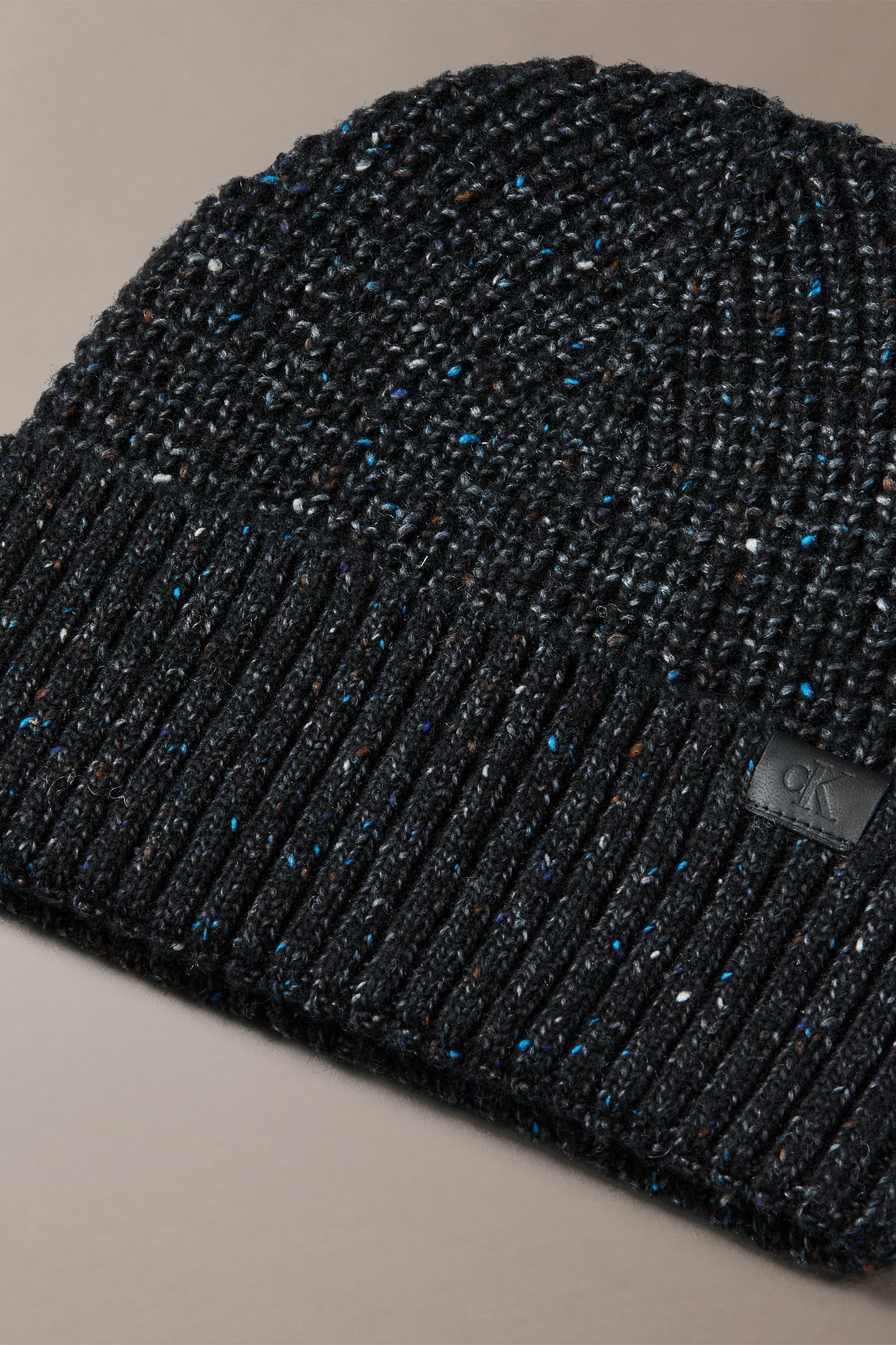 TWEED WOOL BLEND BEANIE BLACK 4
