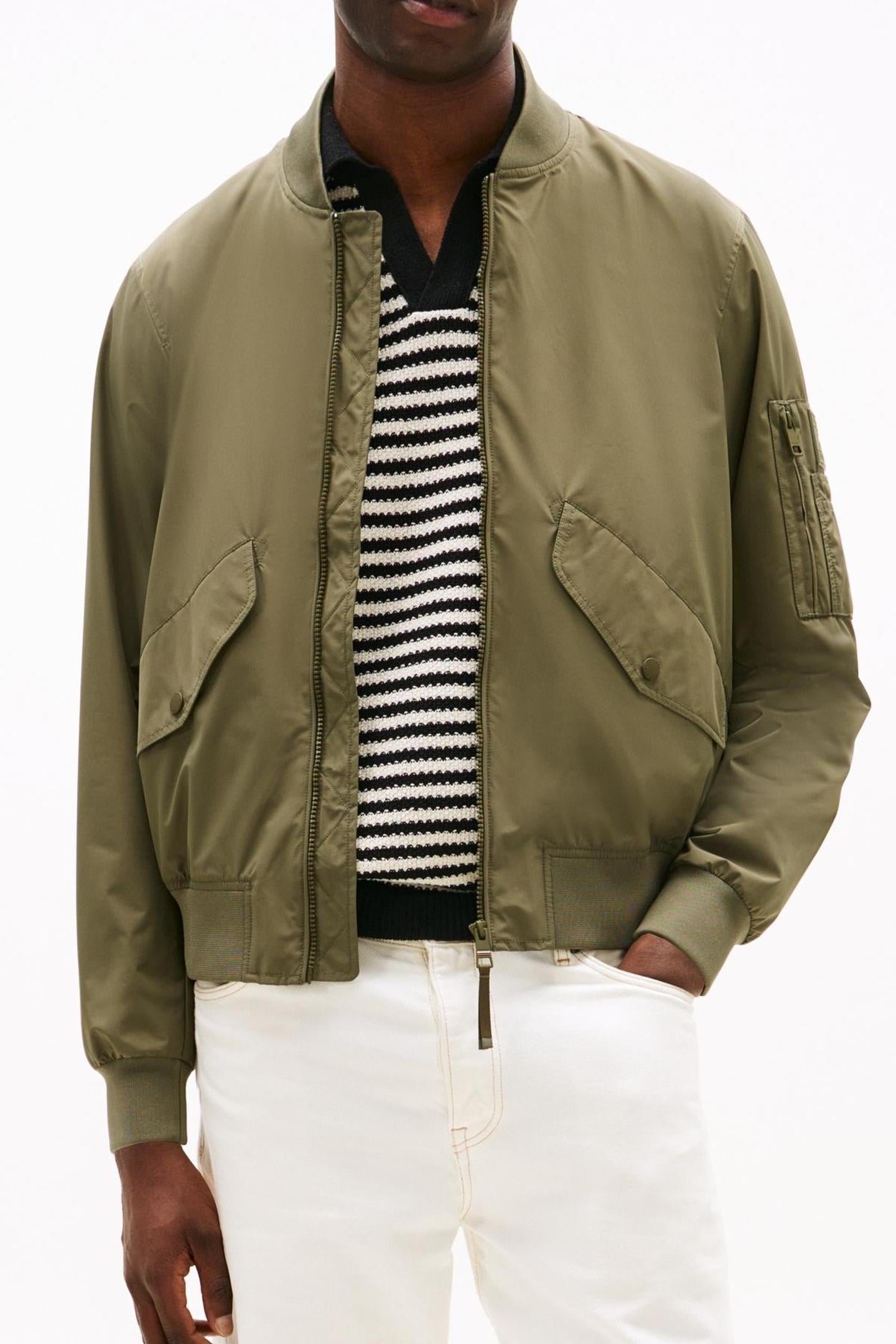 PACKABLE BOMBER BATTLE GREEN 1
