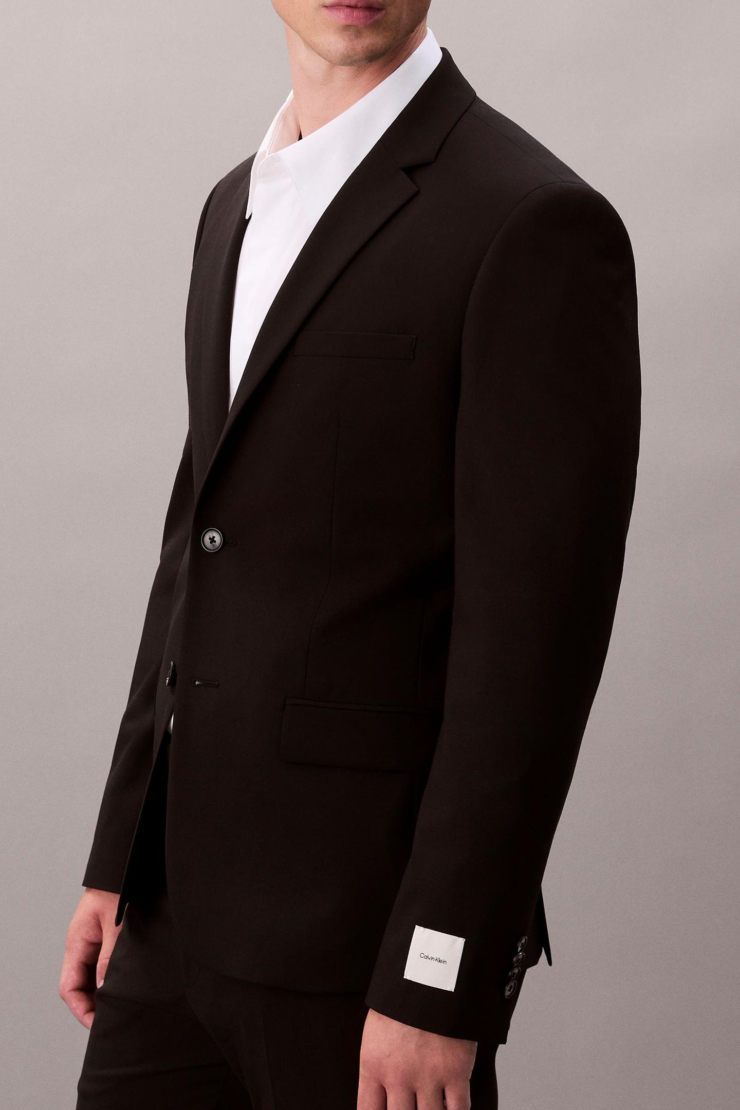 LS ITALIAN WOOL BLEND BLAZER BLACK 6