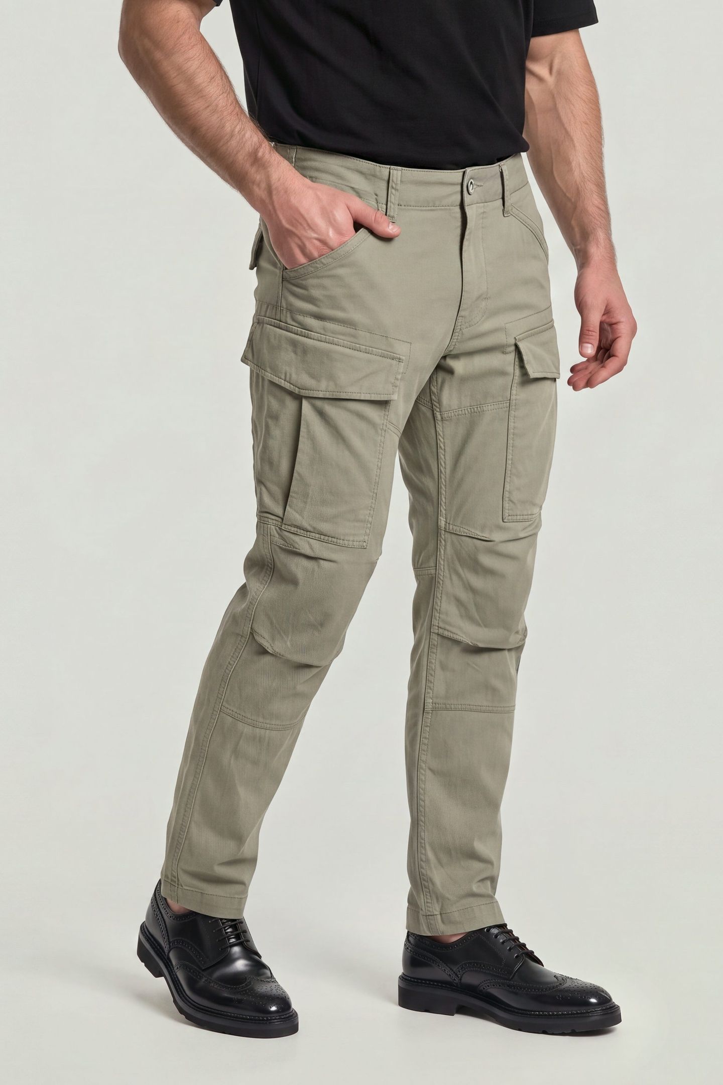 CARGO 3D REGULAR TAPERED DARK BEIGE 1