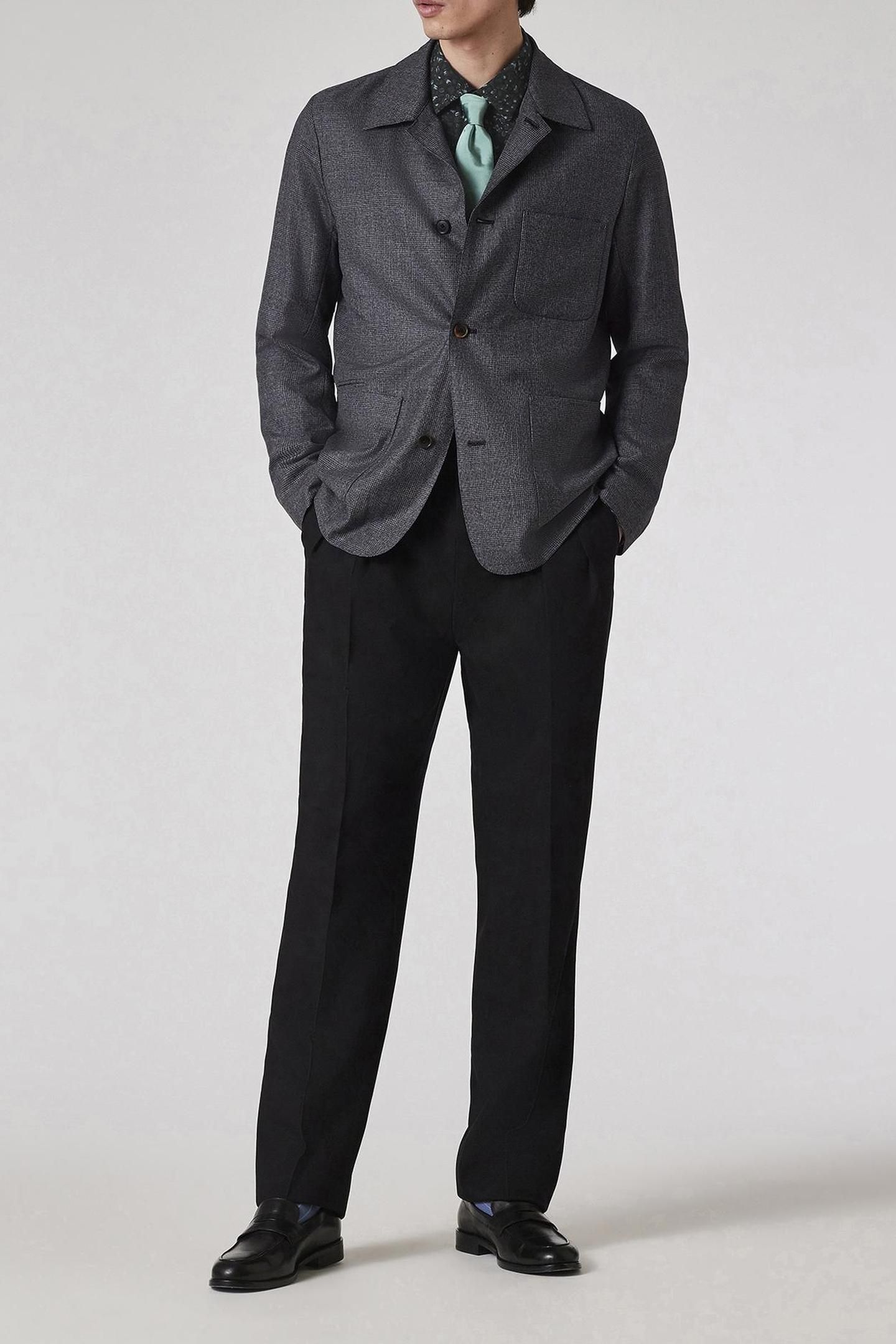 MENS S/C SLIM FIT SHIRT VERY DARK NAVY 2