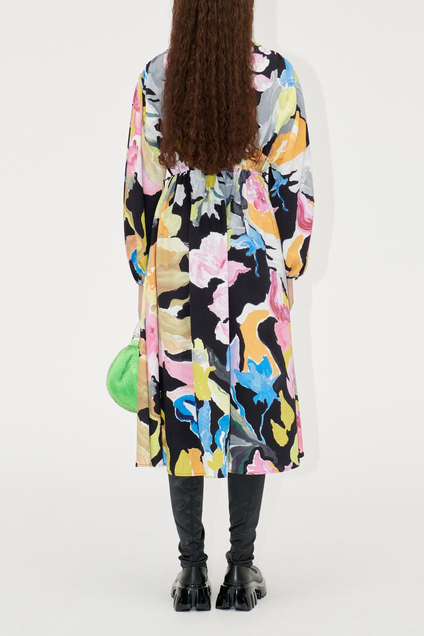 VEROMA DRESS MID ARTISTIC FLORAL 2