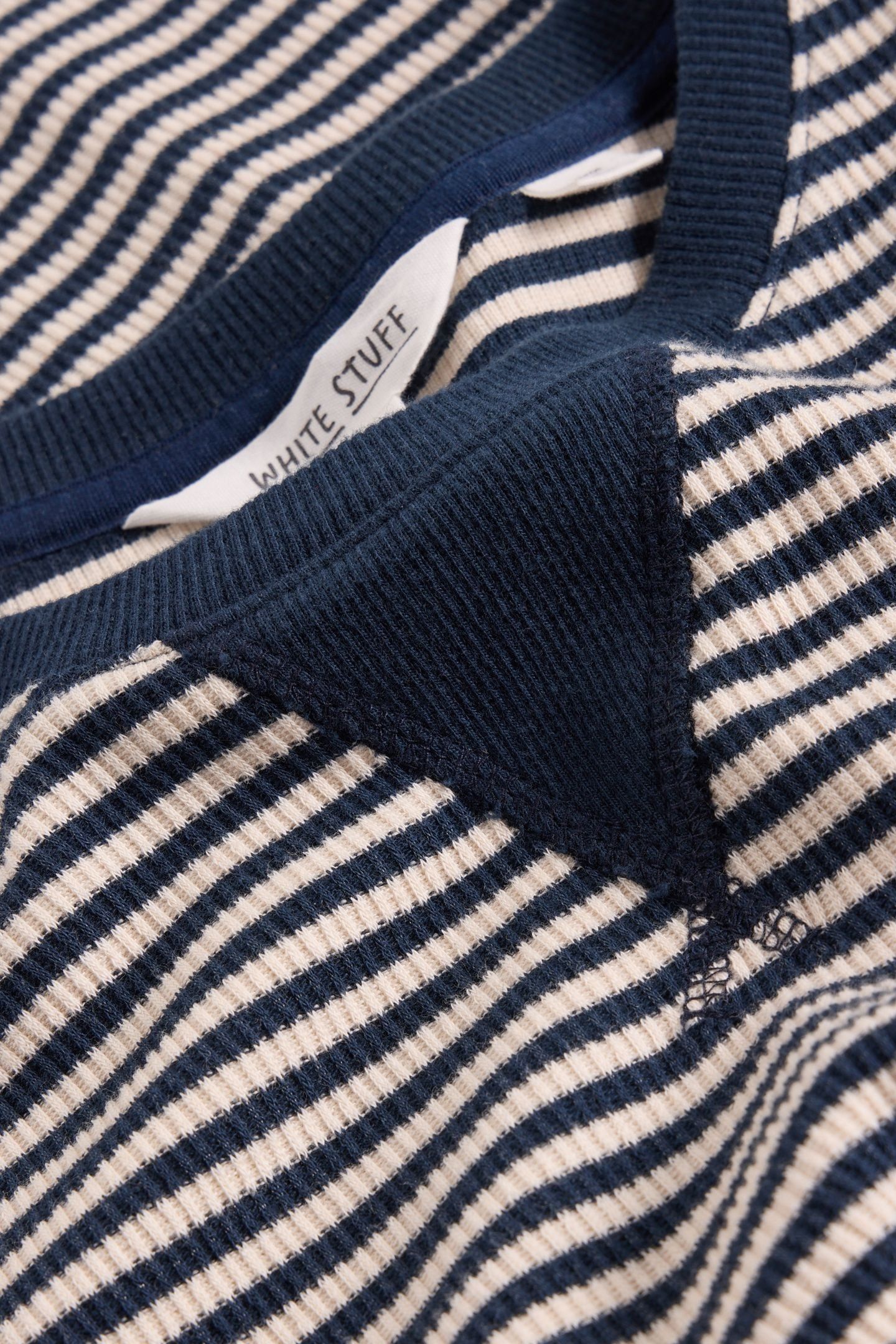 STRIPED RIB TEE NAVY MULTI 6