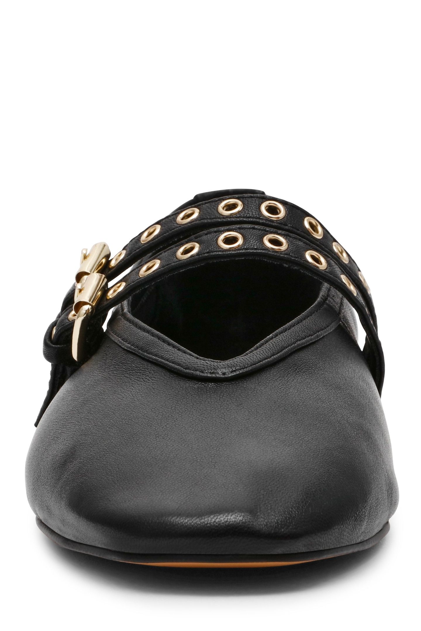 LYDIA FLAT SHOES BLACK LEATHER 3