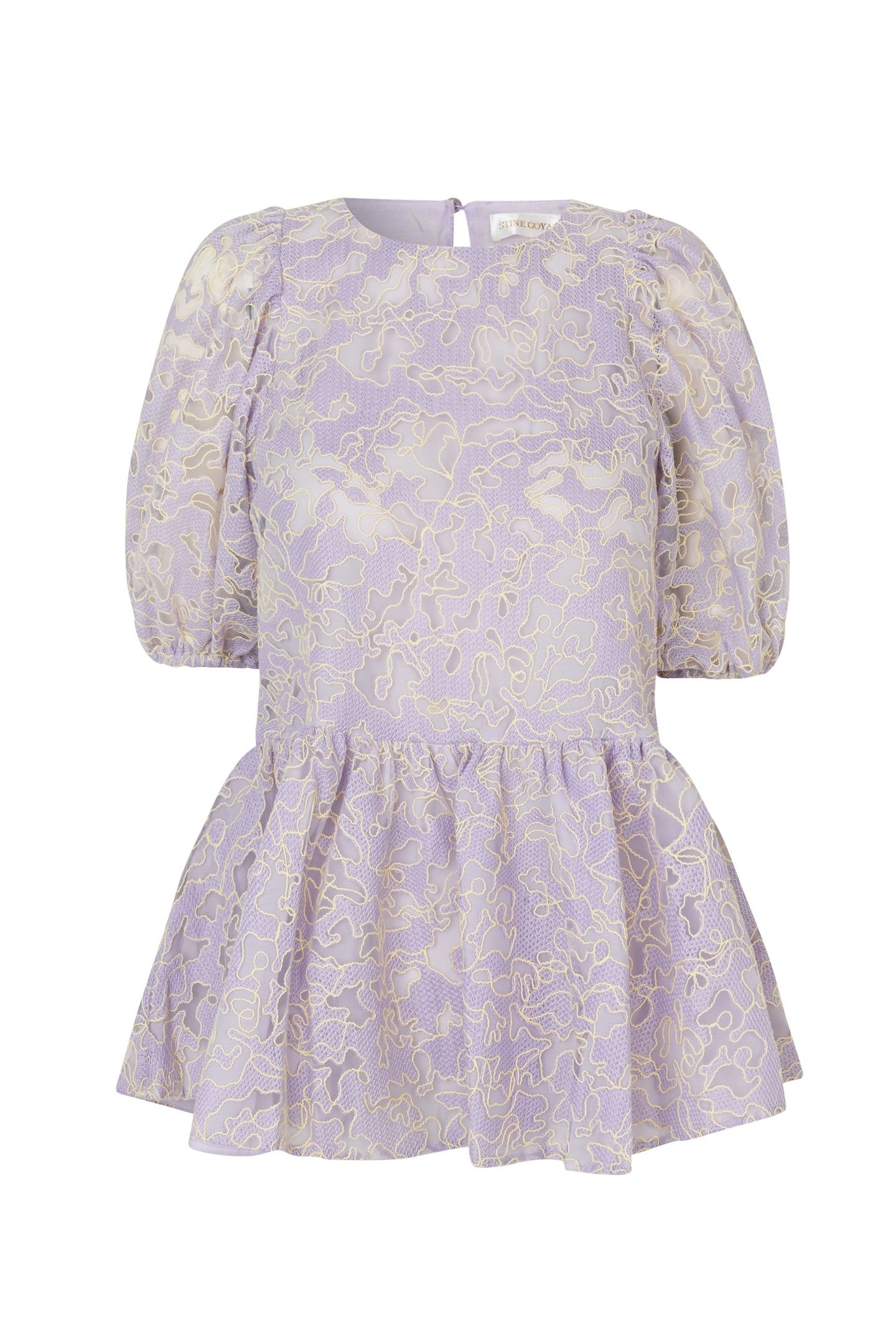 LIW ORGANZA EMBROIDERY EMBROIDED WALLPAPER LILAC 3