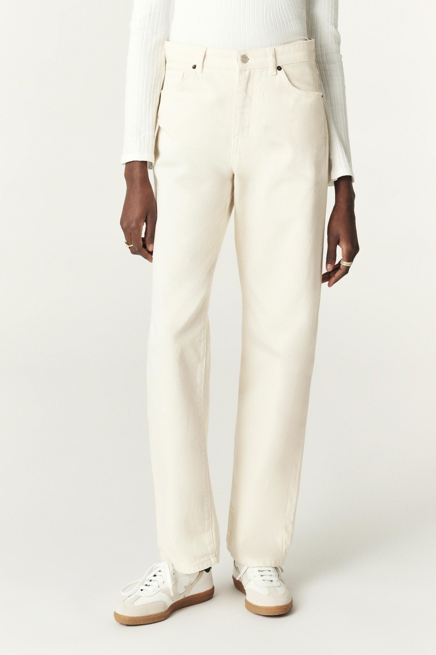 STRAIGHT TROUSERS ECRU 3