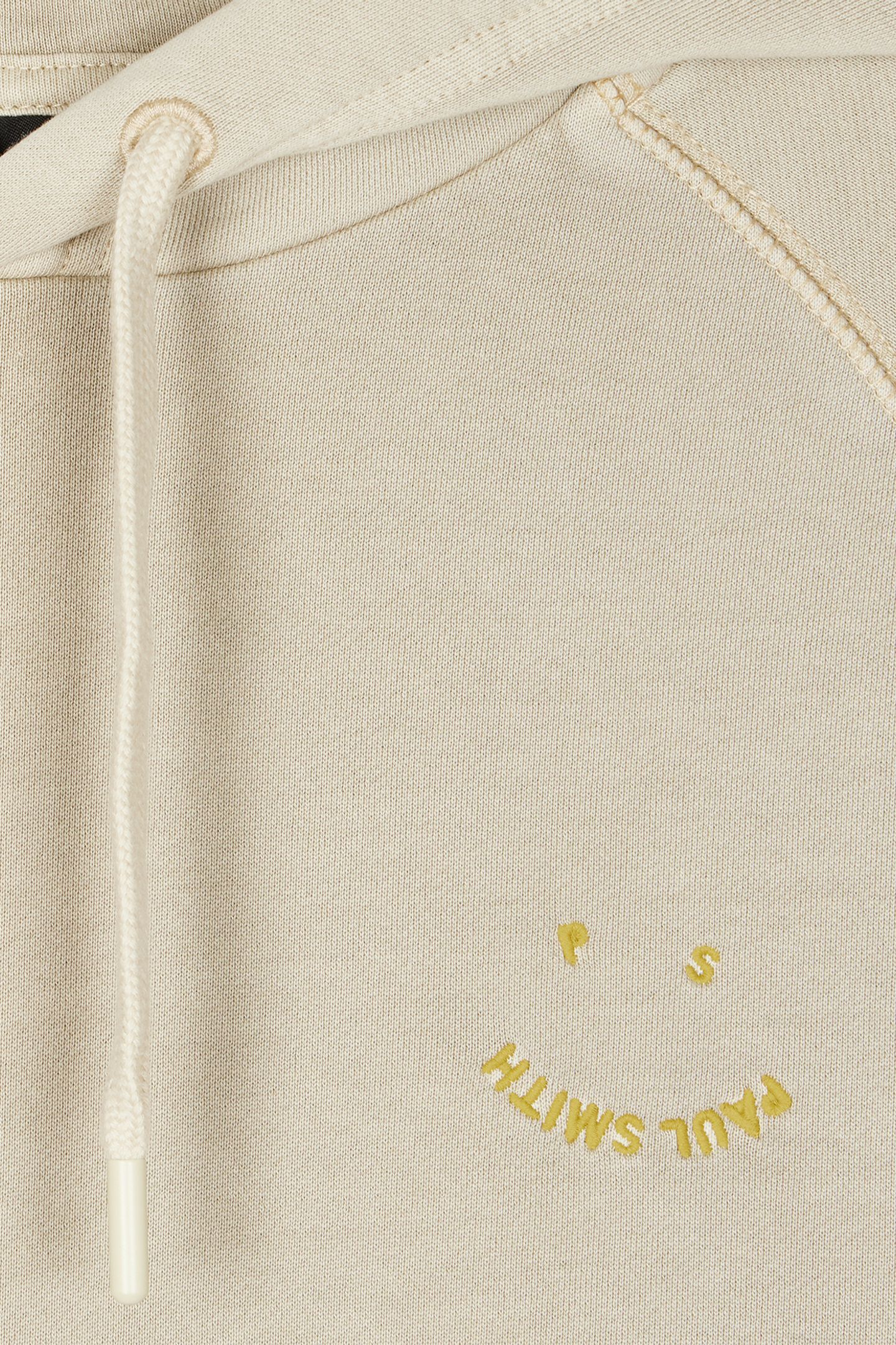 MENS LS HOODIE PS HAPPY EMB MEDIUM BEIGE 3