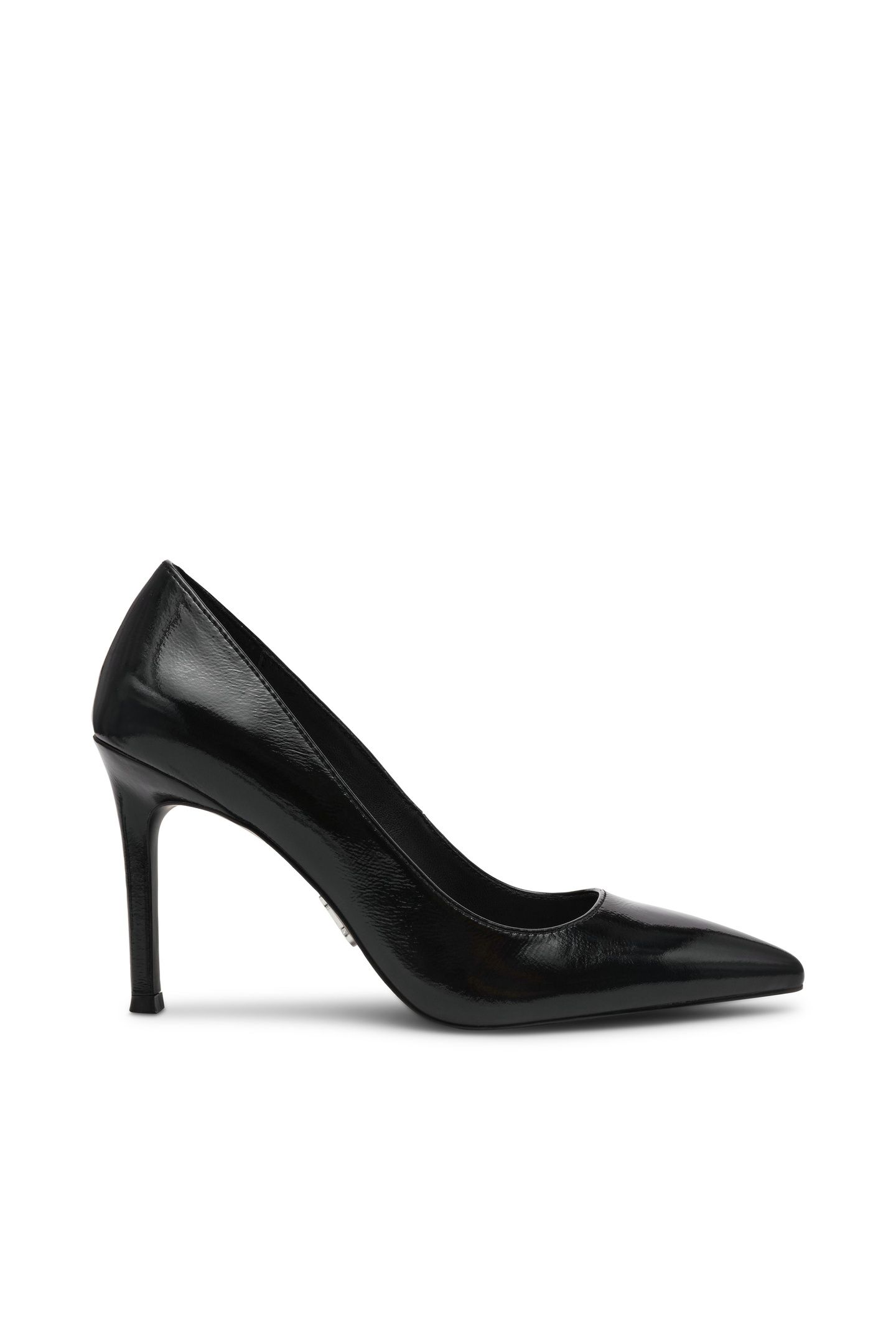 SECURED PUMPS BLACK LEATHER 1