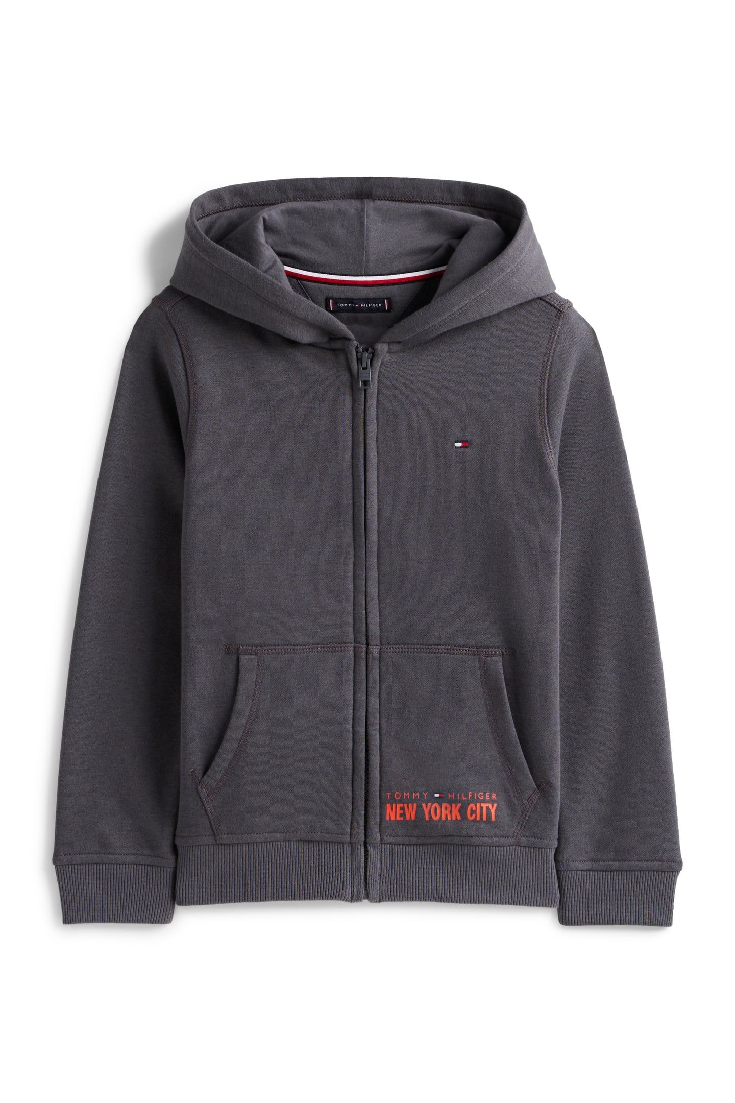 BOYS NYC PRINT ZIPTHROUGH WASHED BLACK 4