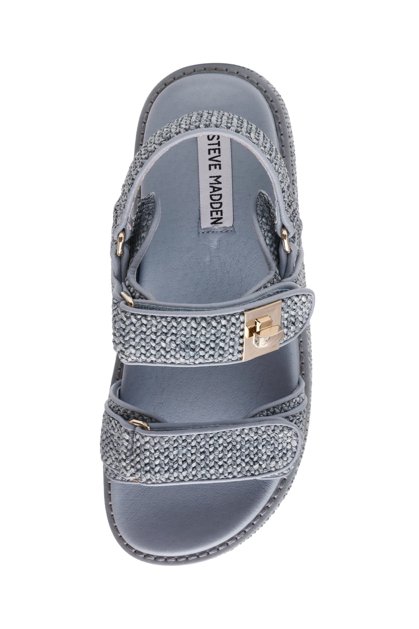 BIGMONA SANDALS BLUE RAFFIA 7