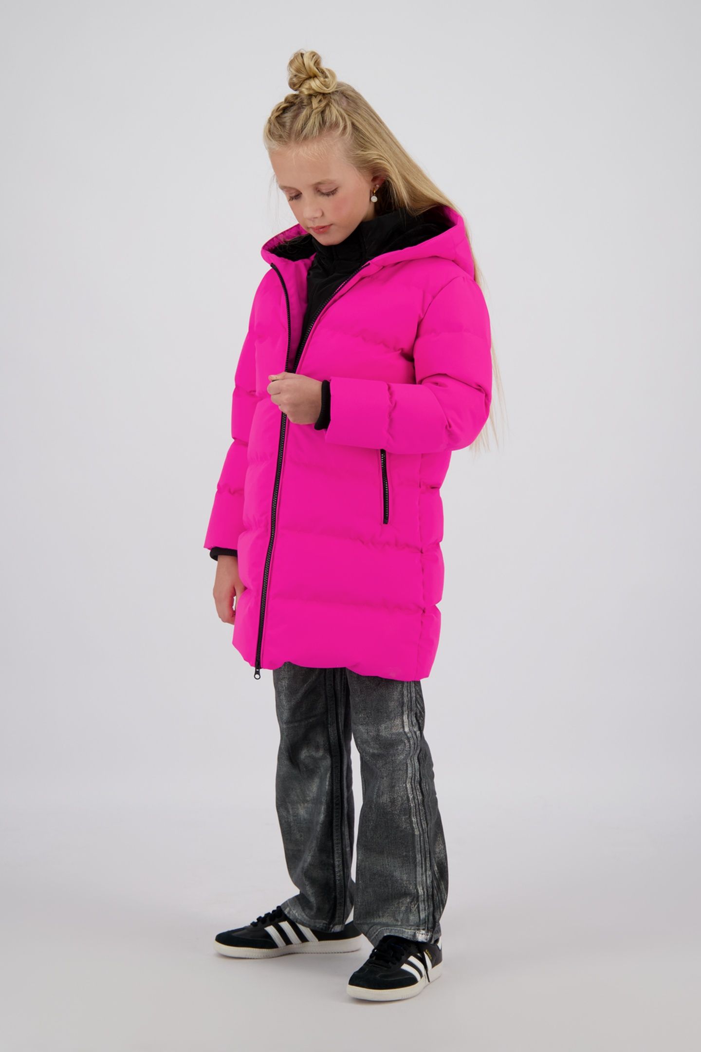 GIRLS TANJA JACKET OUTDOOR BRIGHT PINK 4