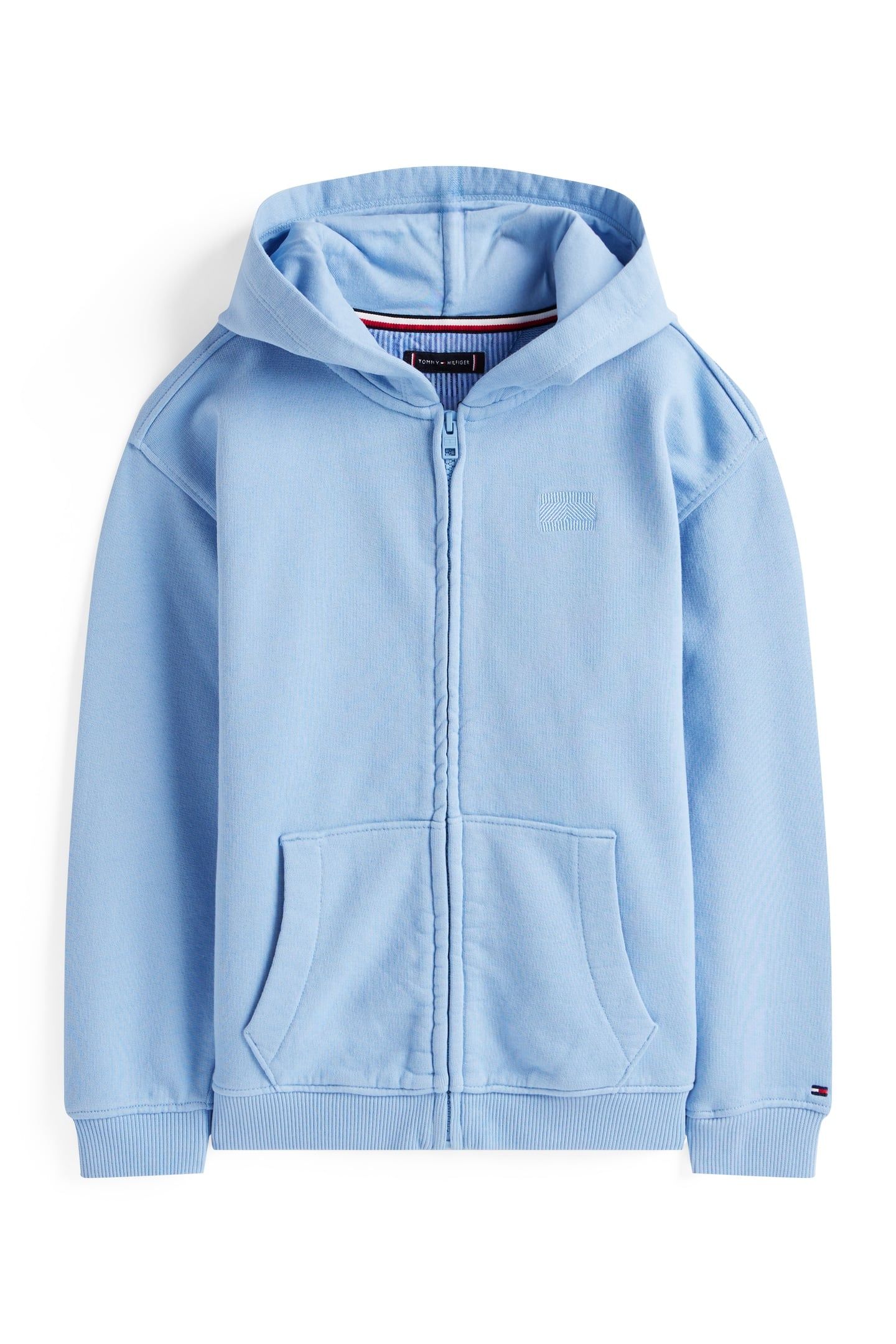 BOYS TONAL FLAG EMB ZIP CLOUDY BLUE 4