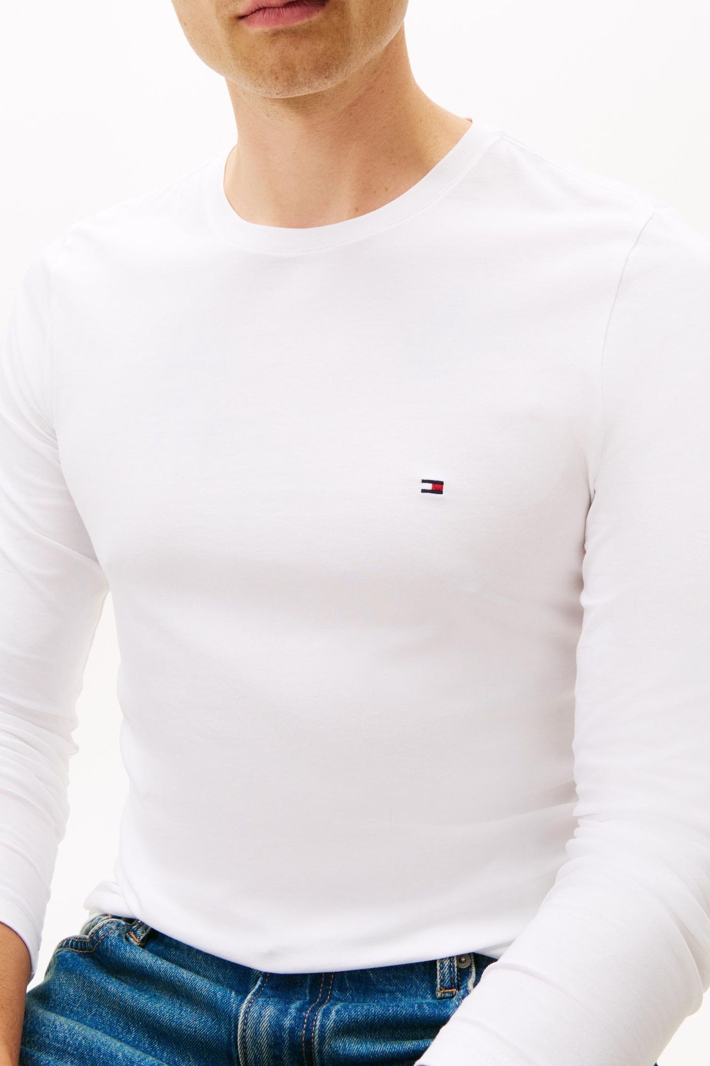 STRETCH SLIM FIT TEE WHITE 4