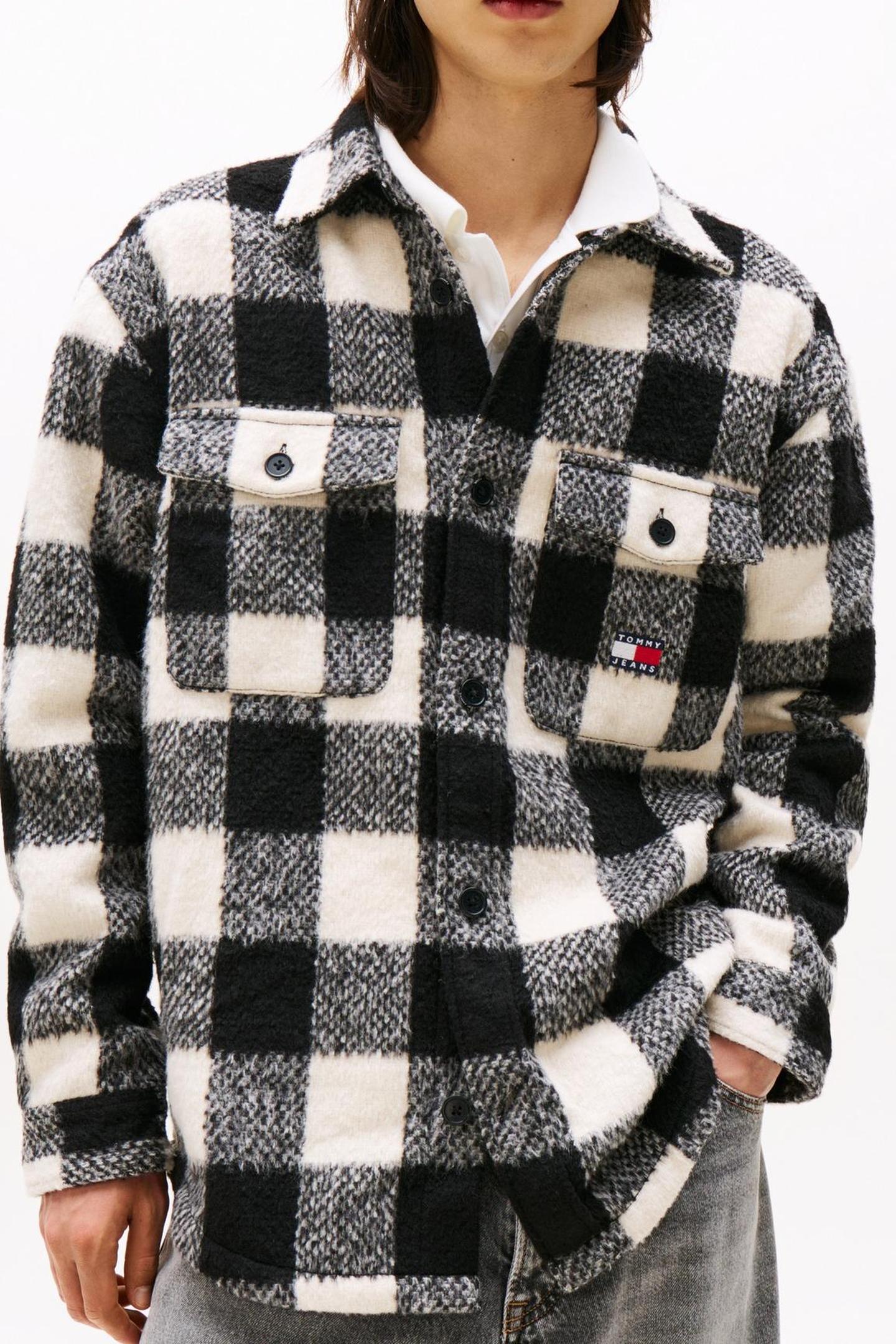 TJM CHECK OVERSHIRT BLACK/BUFFALO CHECK 1