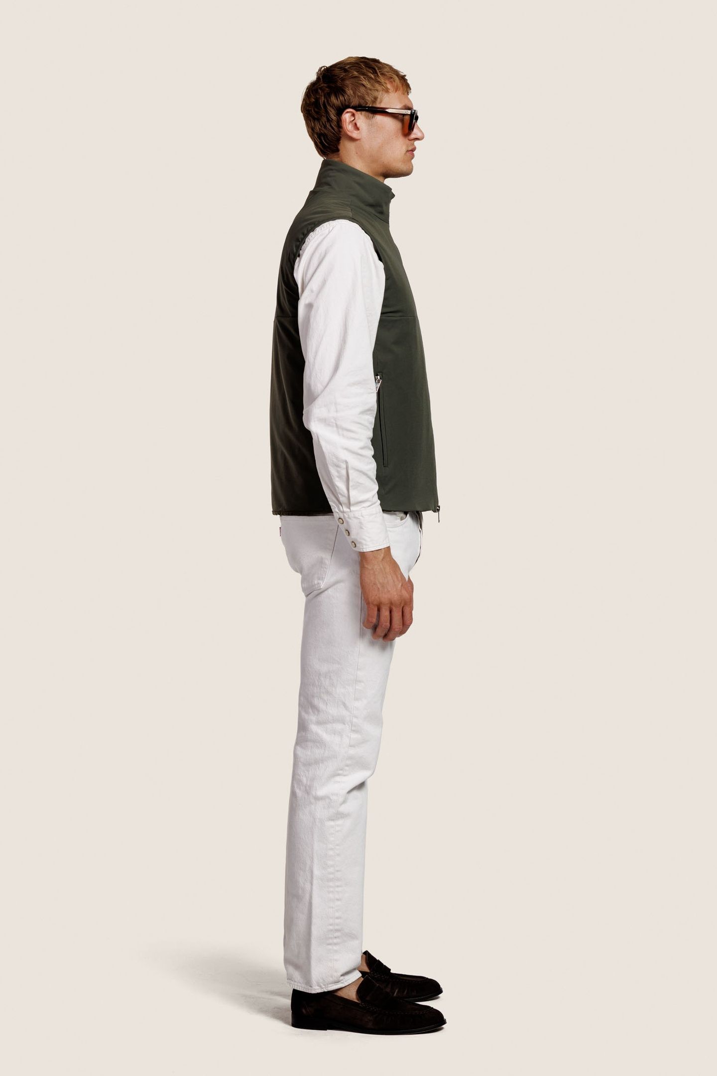AXEL NYLON BODYWARMER KAKI 2