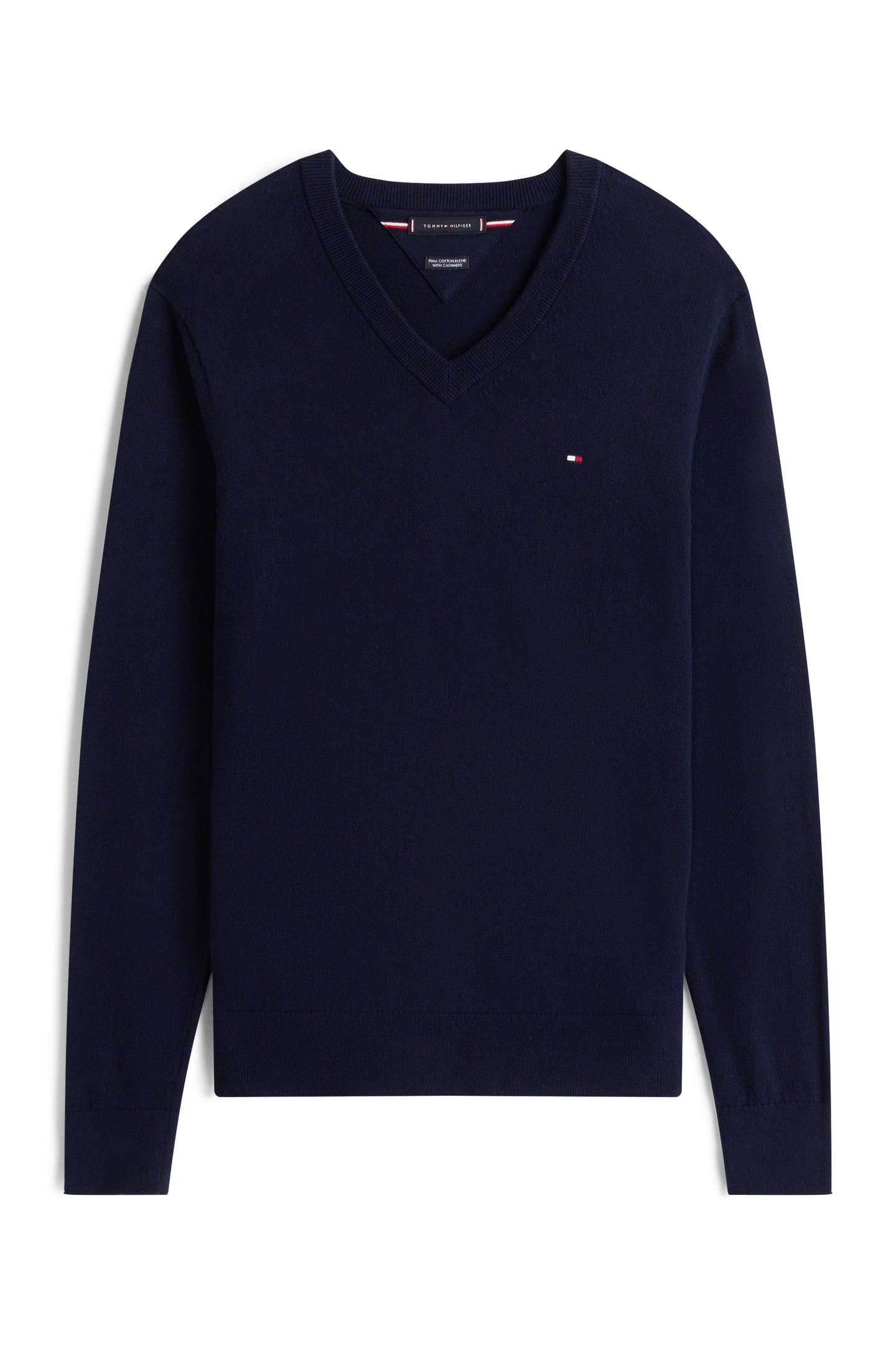 PIMA COTTON CASHMERE SWEATER NAVY BLUE 4