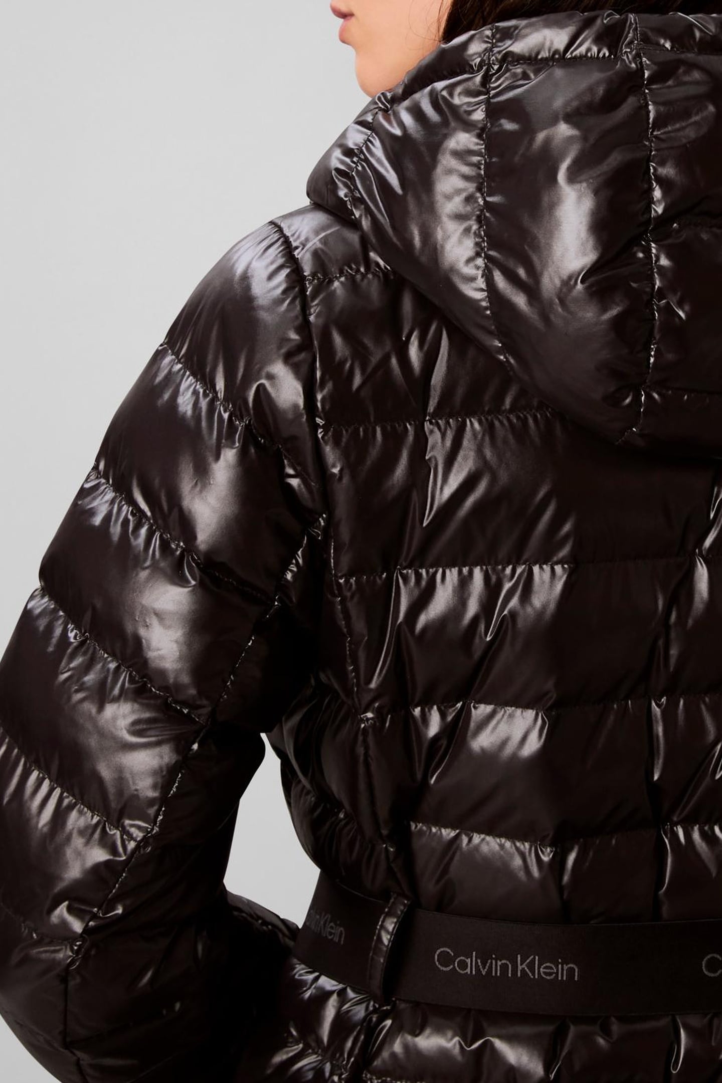 BELTED LIGHTWEIGHT COAT BLACK 6
