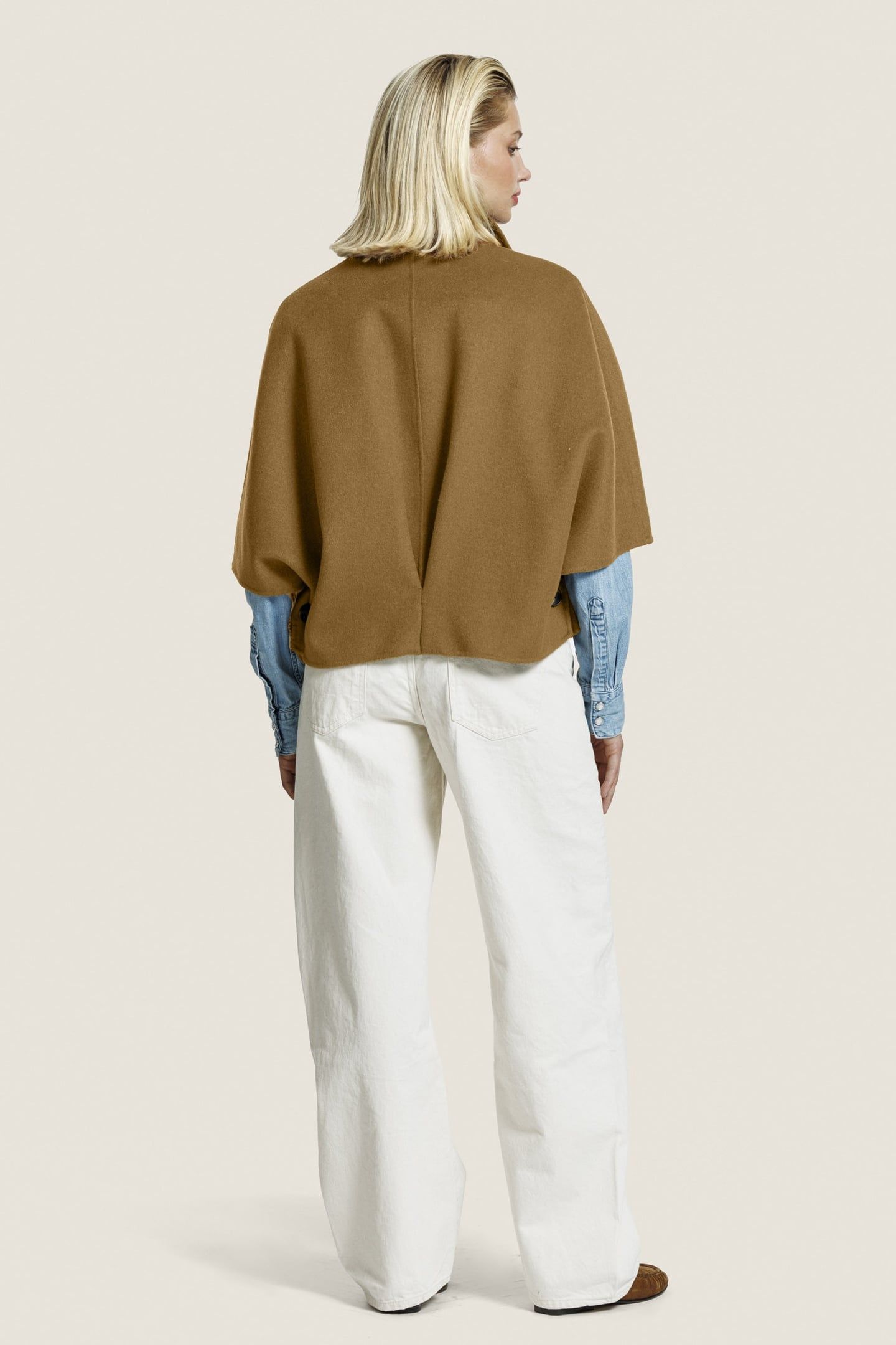 LIV WOOL JACKET TABACCO 2