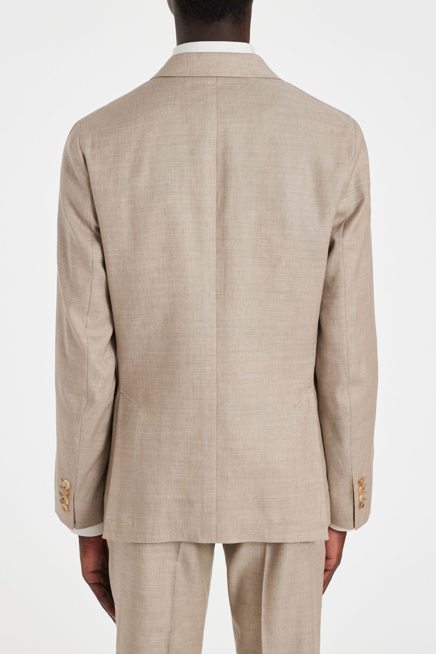 MENS 2 BUTTON JACKET LIGHT BEIGE 3