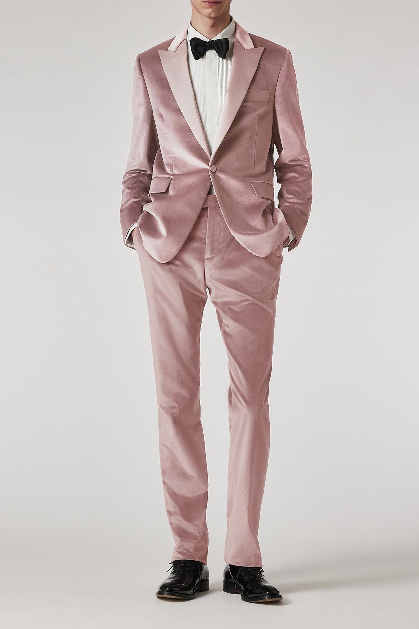 MENS EVENING 1BTN JACKET LILAC 2