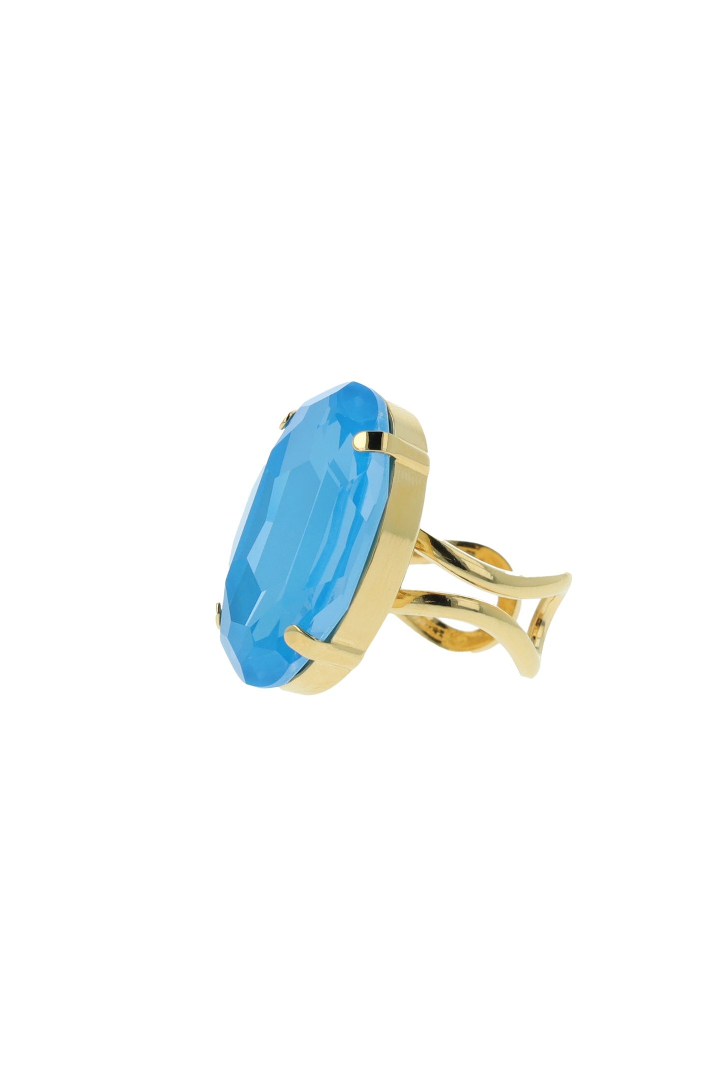 EVA OVAL RING ELECTRIC BLUE BLUE 2