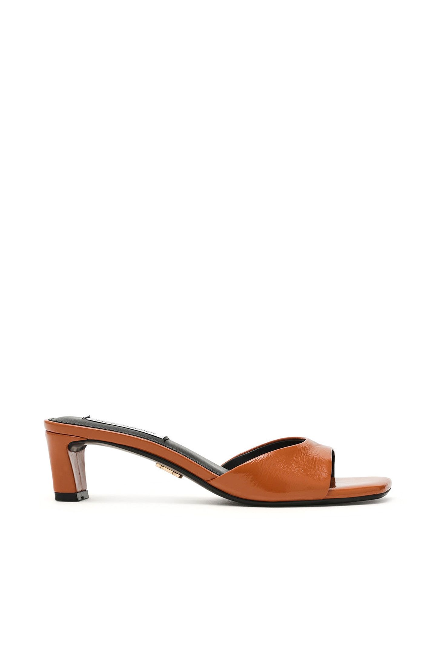 HINTS MULES COGNAC CRINKLE LEATHER 1