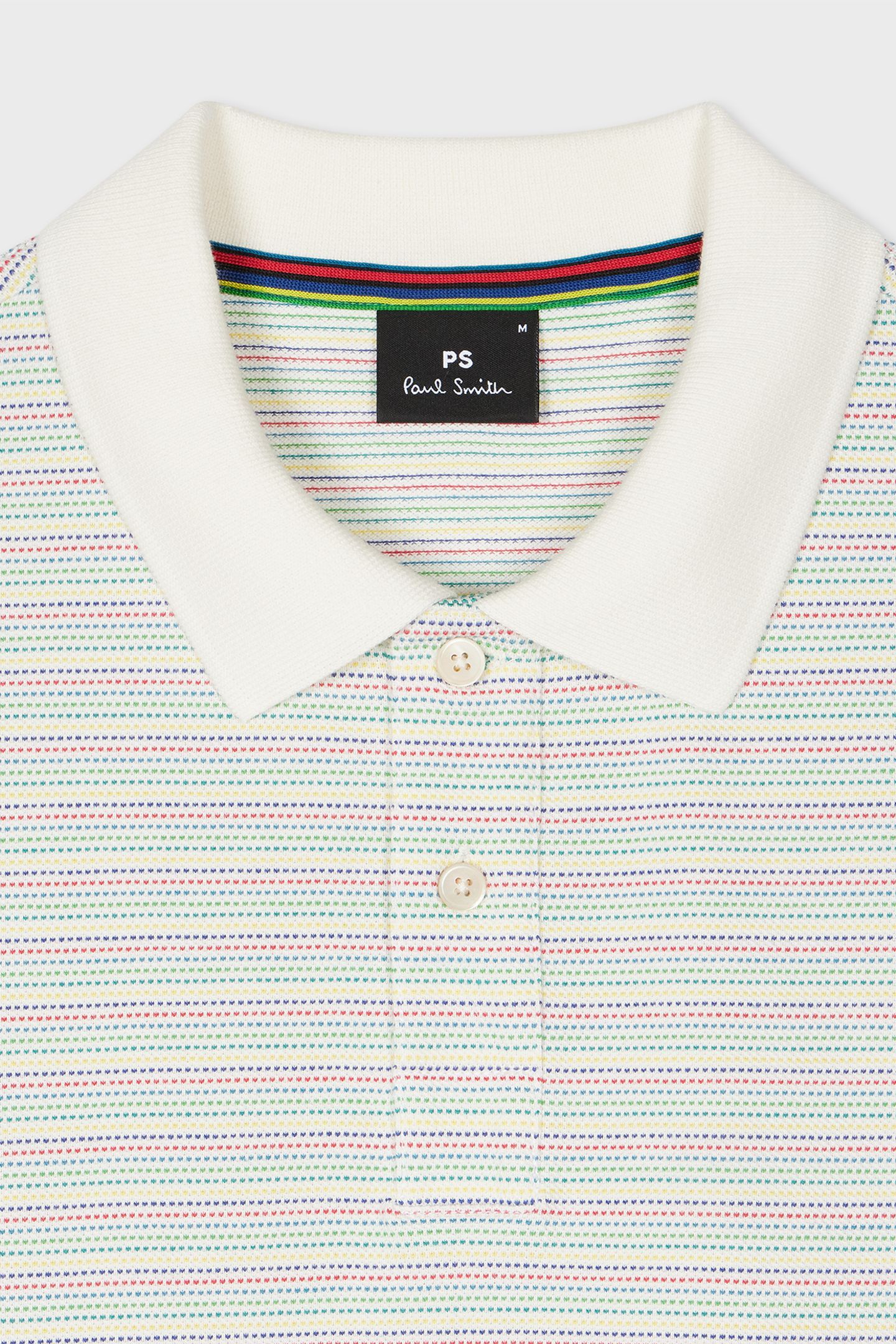 MENS REG FIT SS POLO SHIRT OFF WHITE 5
