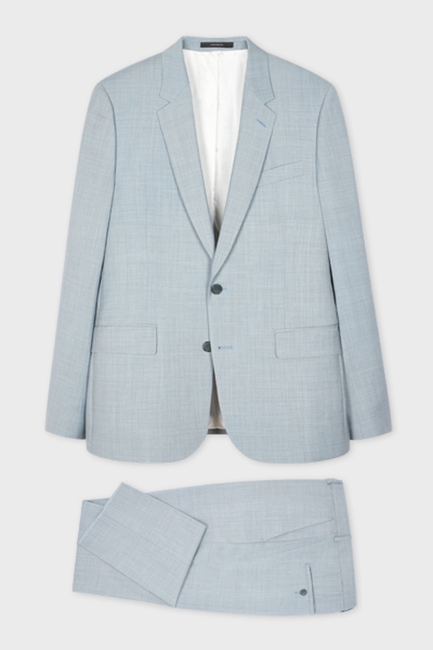 MENS TAILORED FIT 2 BUTTON SUIT COBALT BLUE 3
