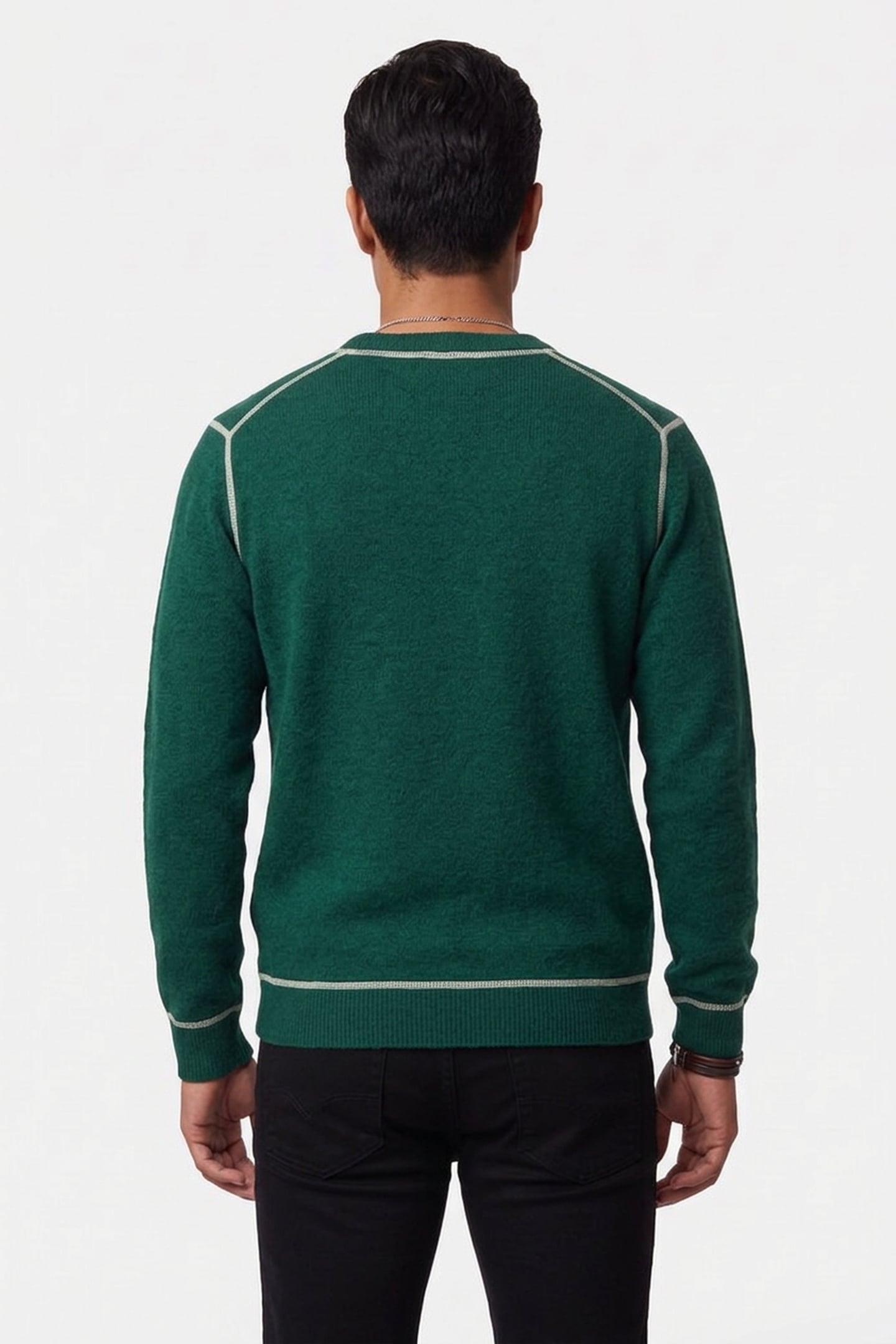 SOFT KNIT CREW NECK REGULAR-FIT PULLOVER RAINFOREST 2