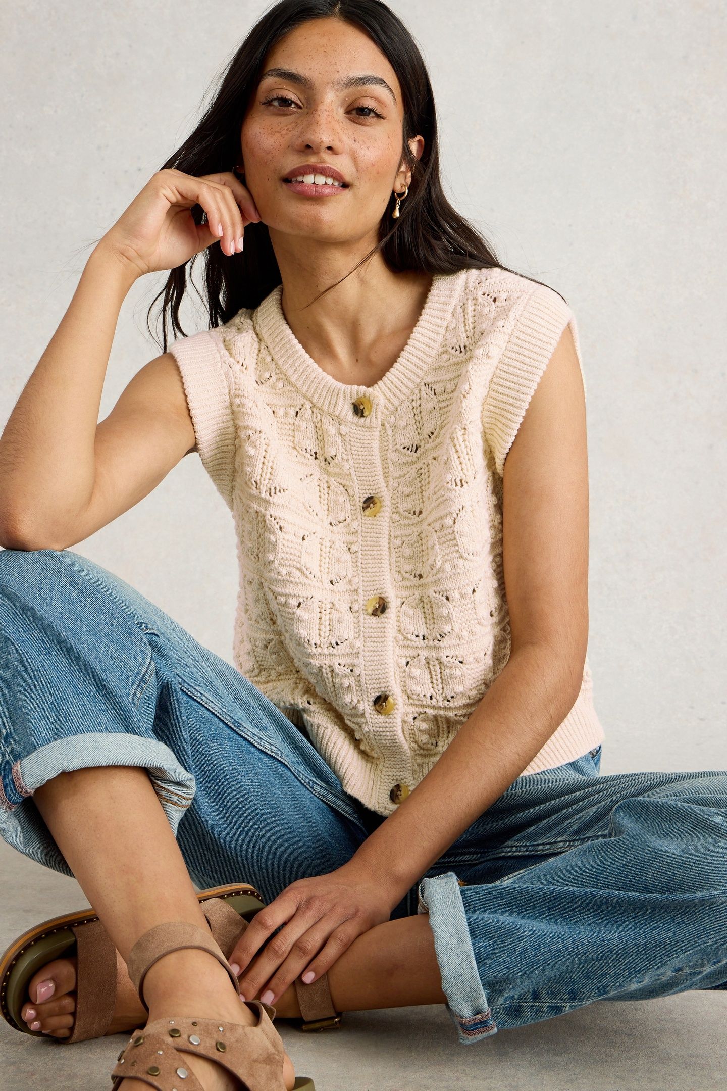 ANNA STITCH TANK LIGHT NATURAL 6