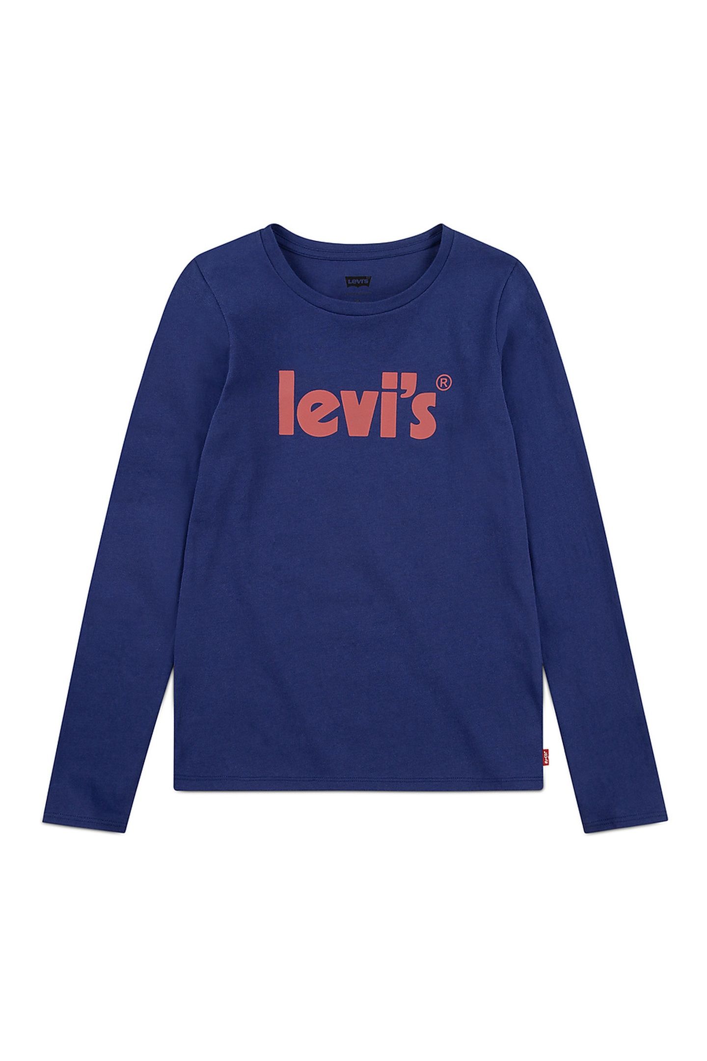 GIRLS LS POSTER LOGO TOP TWILIGHT BLUE 1