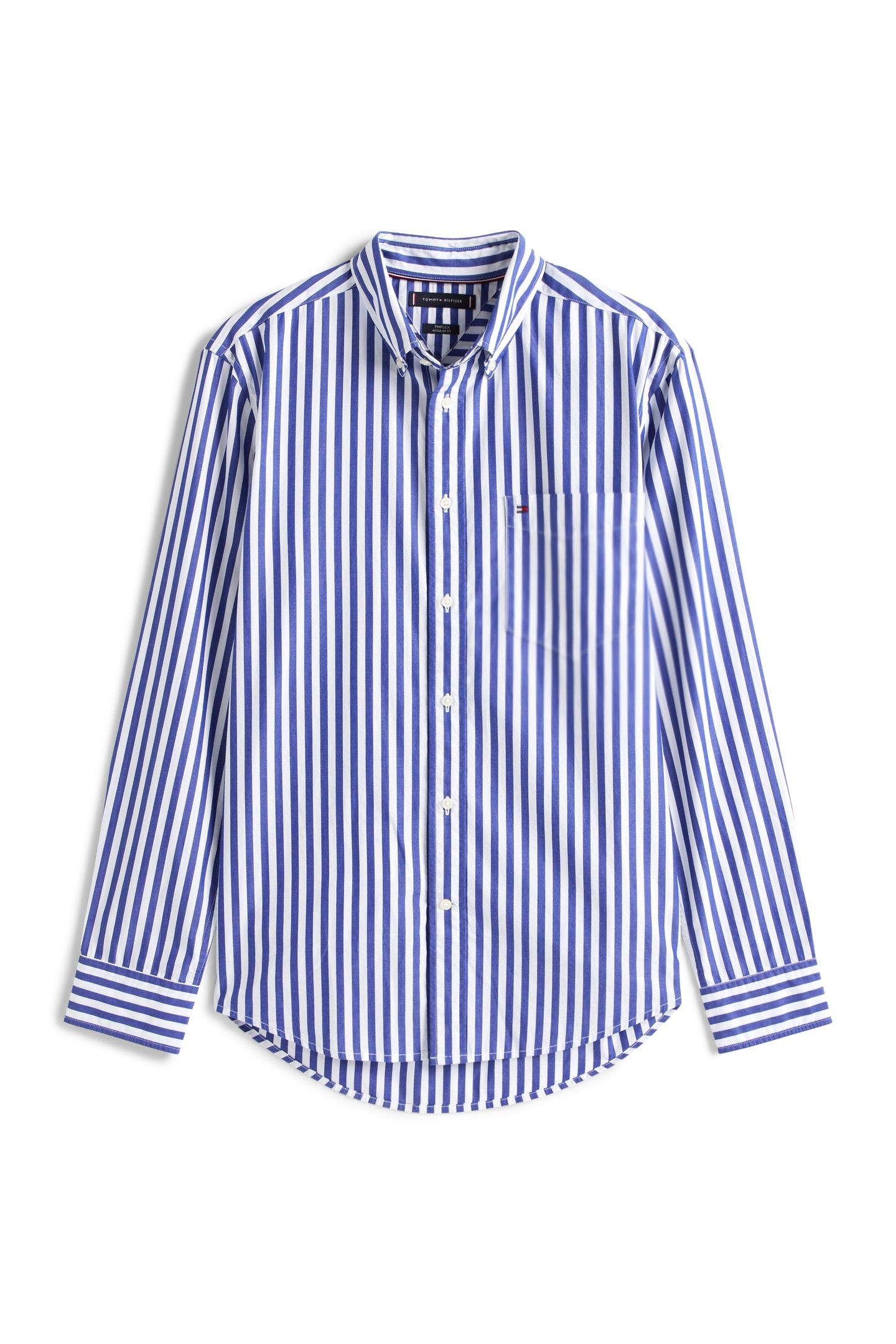 FLEX POPLIN BOLD SHIRT WEDGE BLUE/STRIPE 3