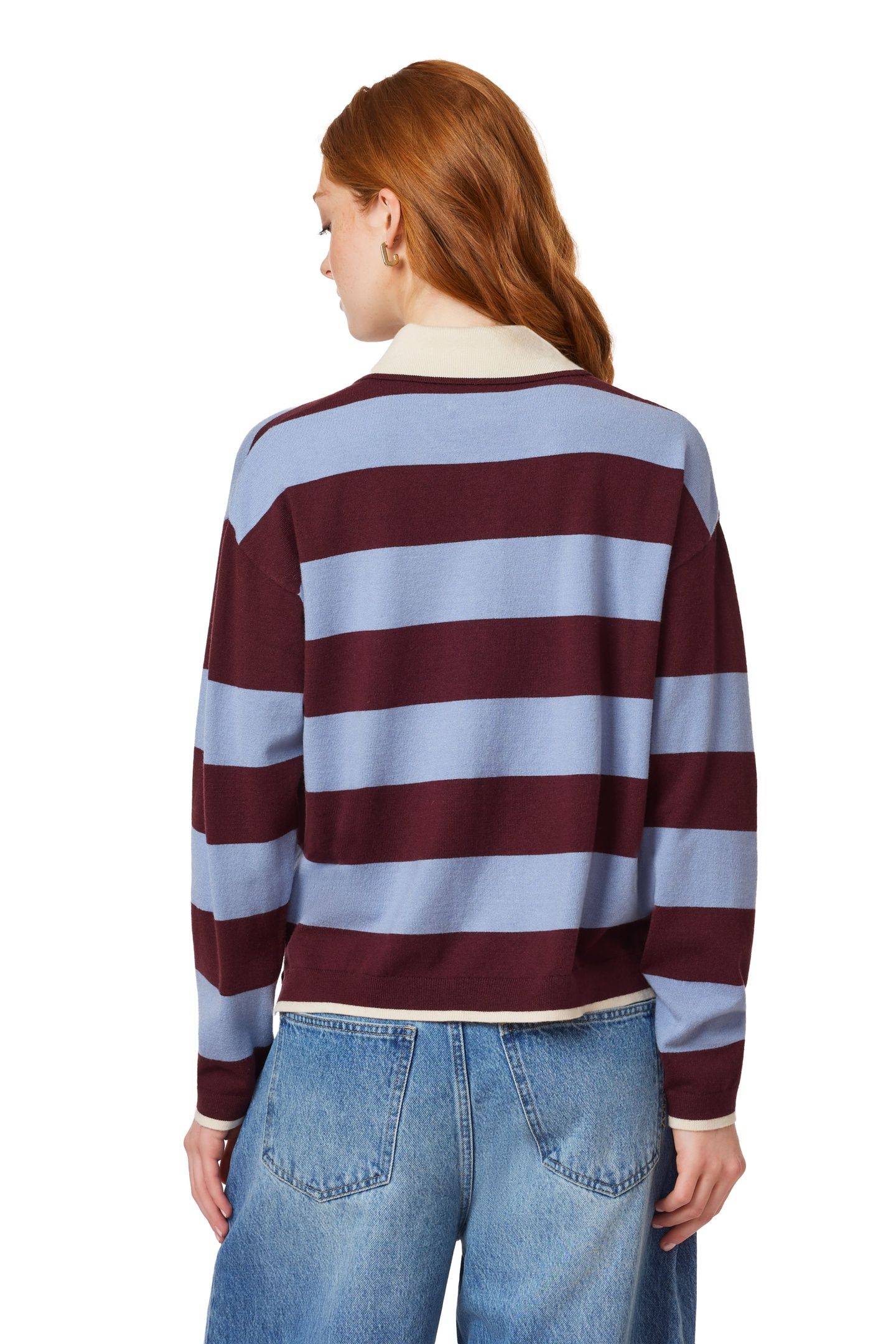 POLO SWEATER FIG / STONEWASH 2