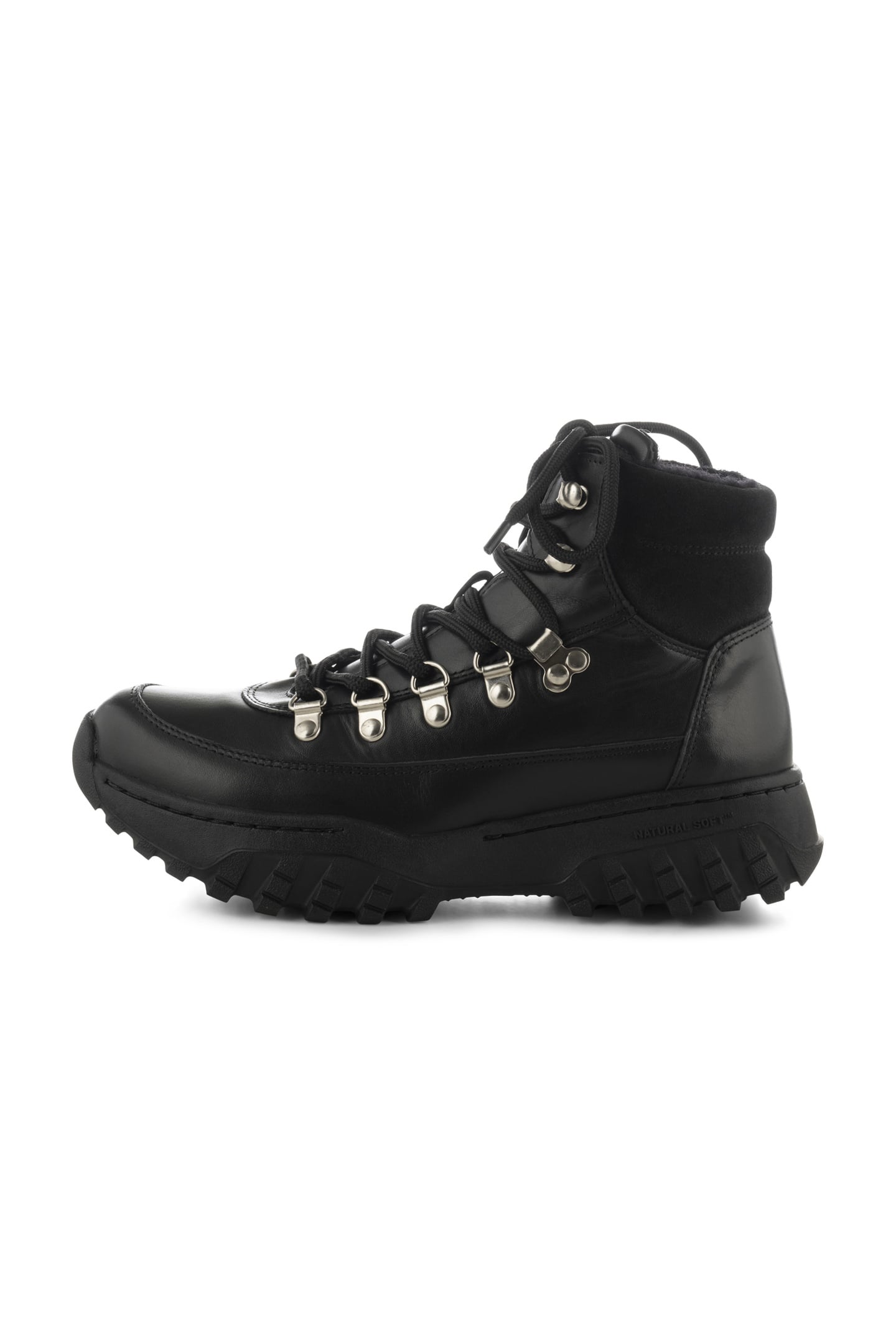 IRIS TRACK LEATHER BLACK 1