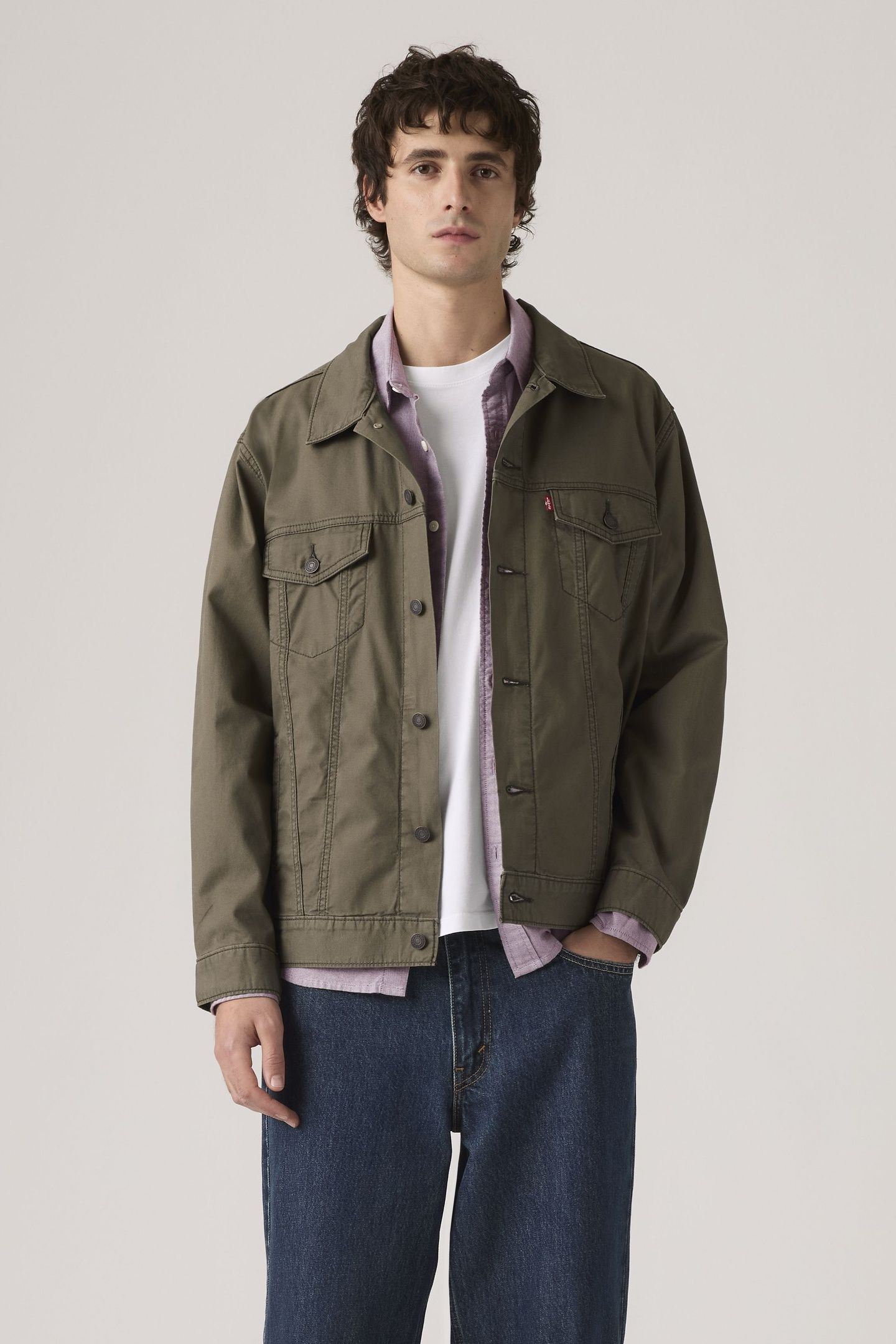 RELAXED TYPE III TRUCKER JACKET MAITAKE BROWN 1